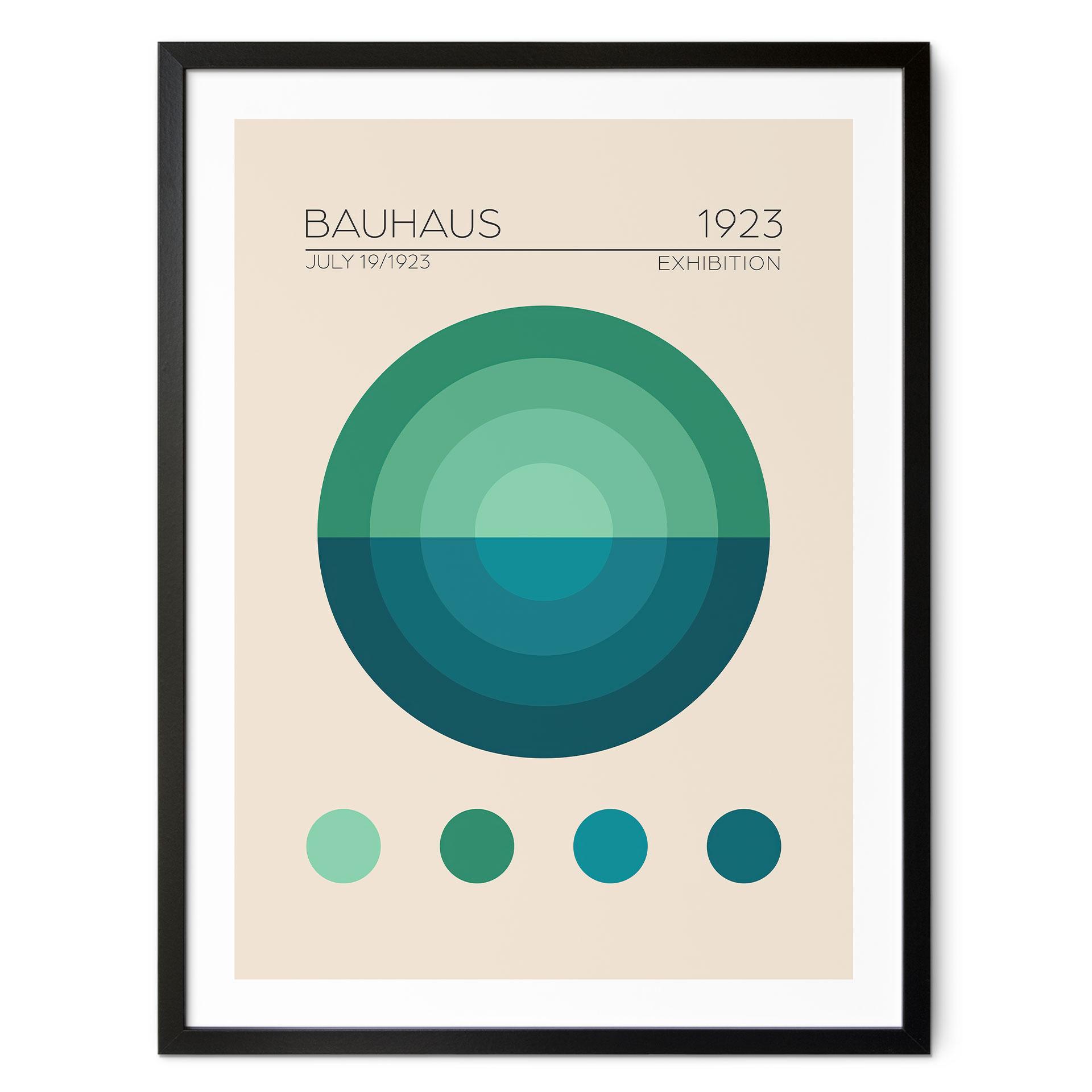 Plakat Bauhaus Mavi Daire - Tunaboylu