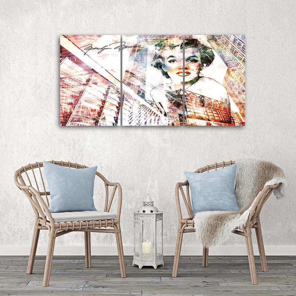 3-delt lærredstryk, Marilyn Monroe