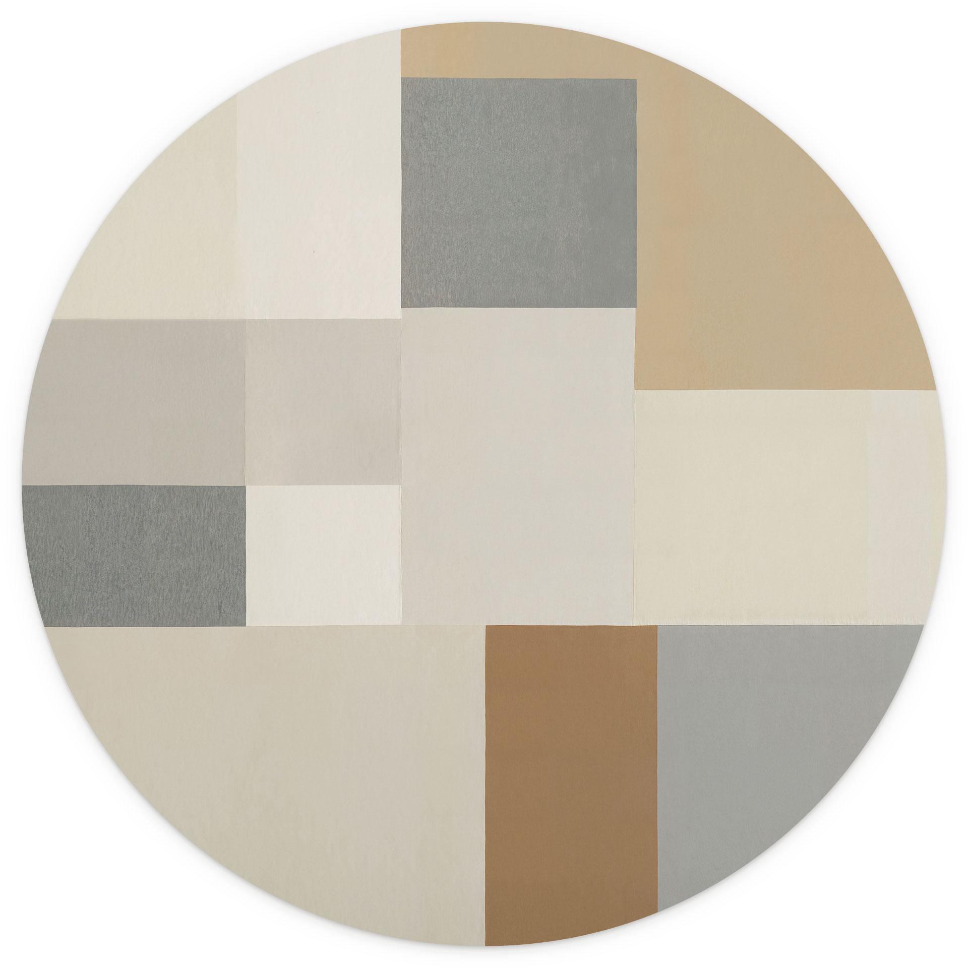 Fotobehang Agnes Plane - Geometrische Vormen - Sir Edward x Grigory Gladarev - Rond