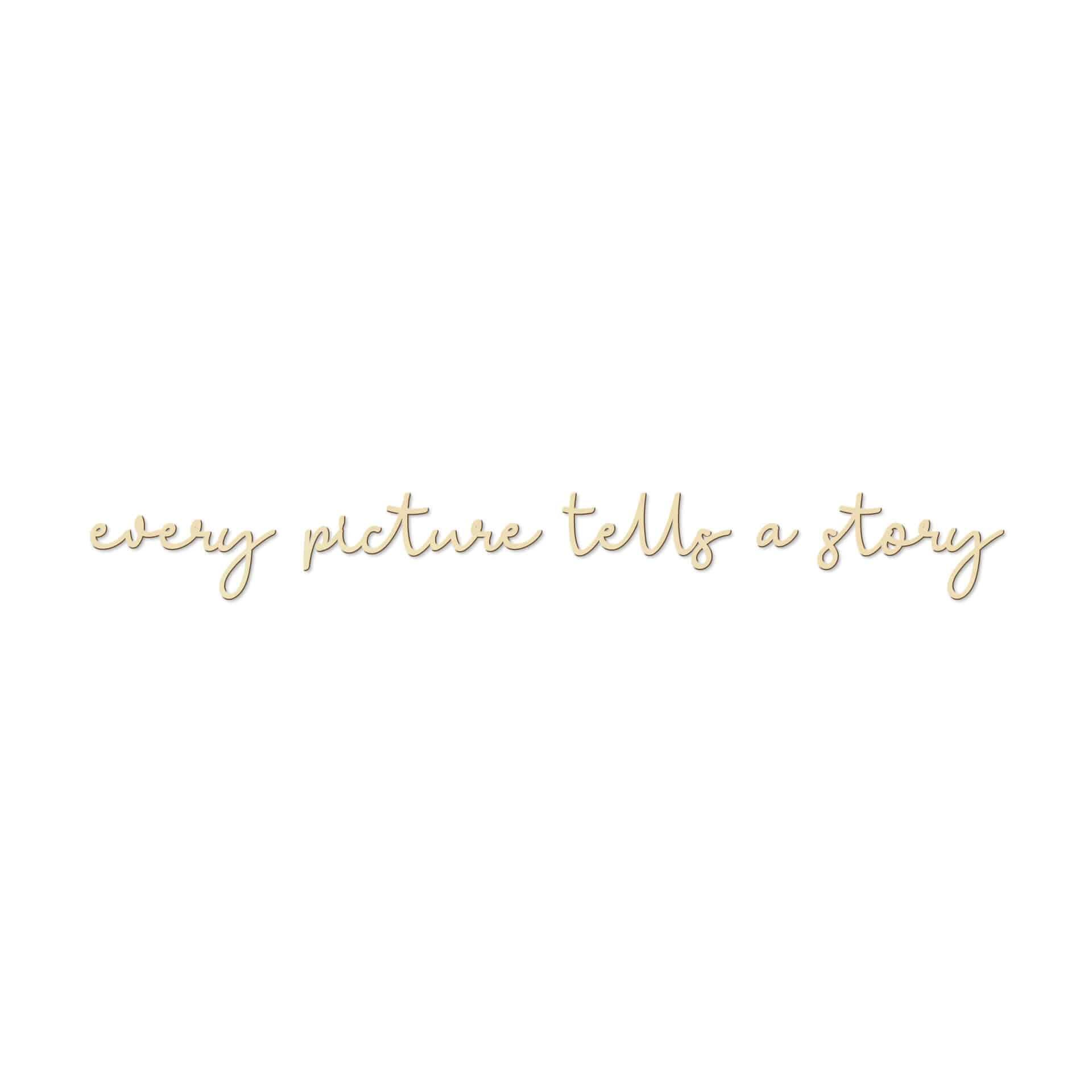 Scritta in legno - Every picture - pioppo