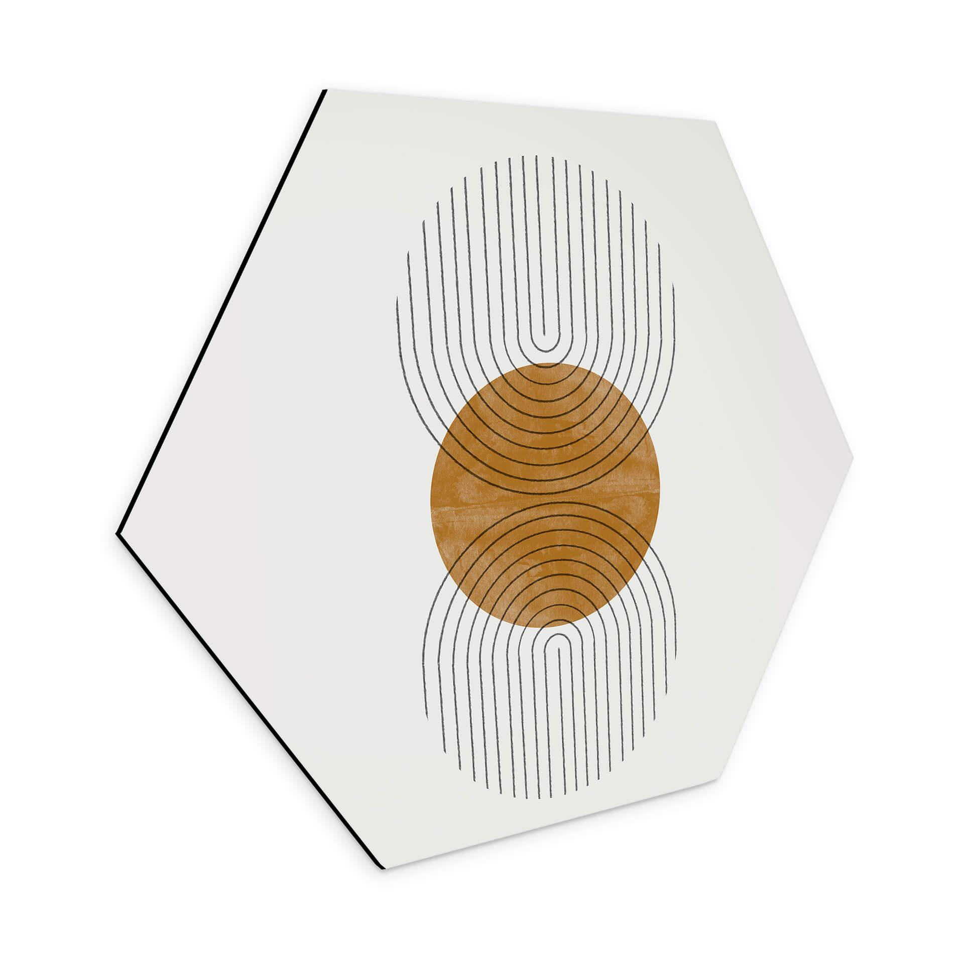 Hexagone - alu-Dibond The Miuus Studio - Modern Composition