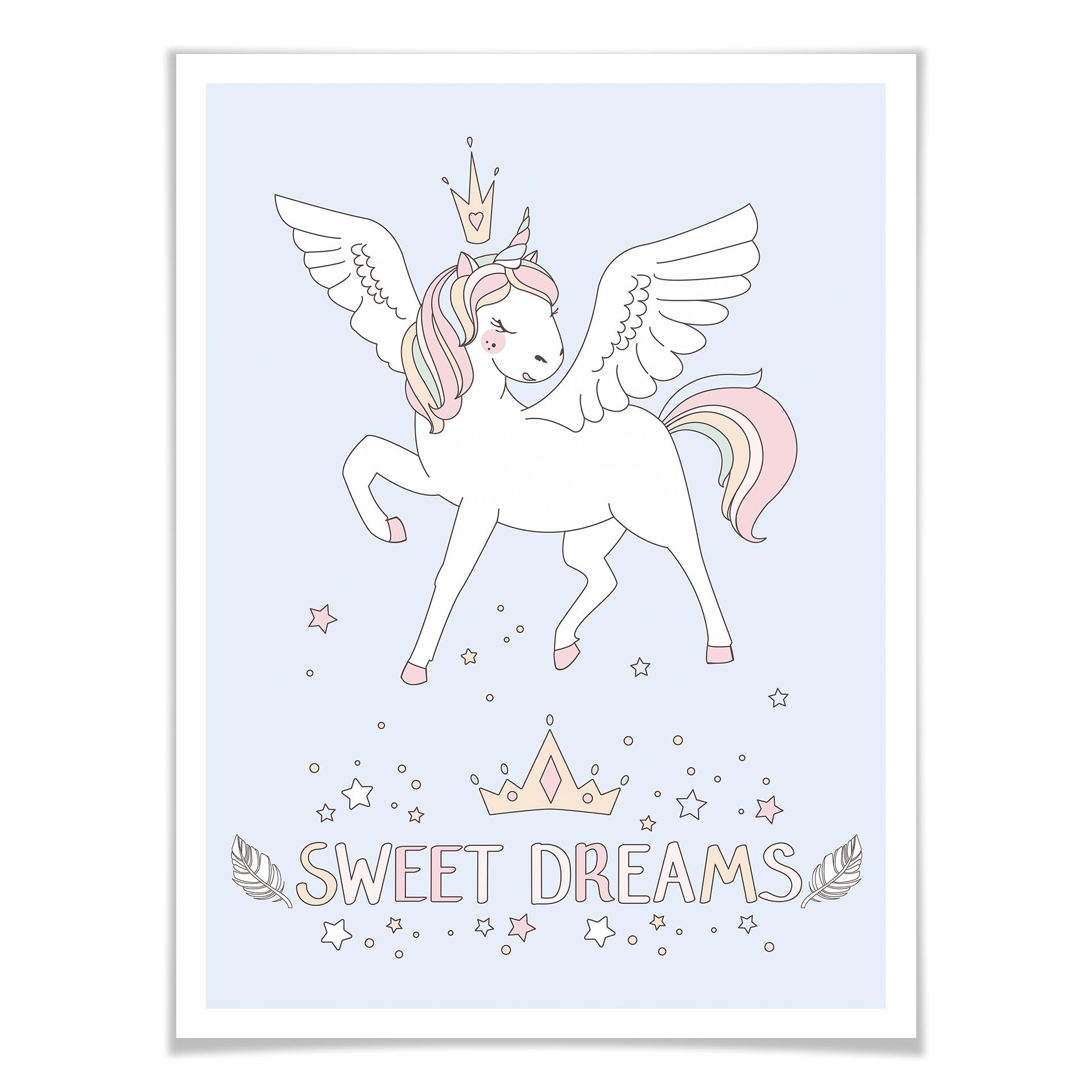 Poster Kvilis - Sweet Dreams Unicorn
