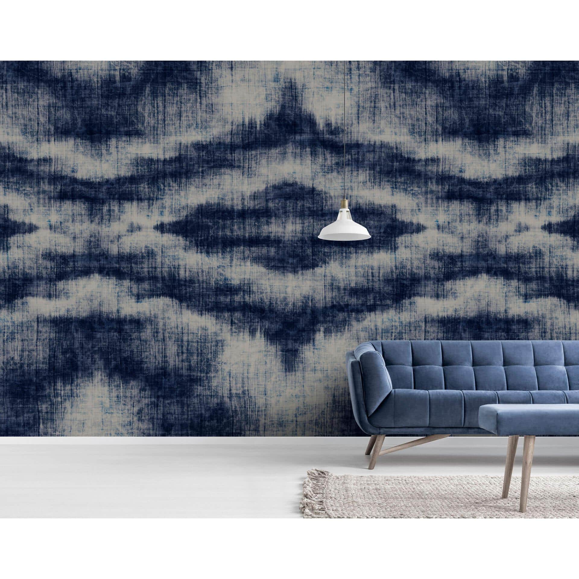 Livingwalls Fototapet Walls by Patel Indigo Canvas 1