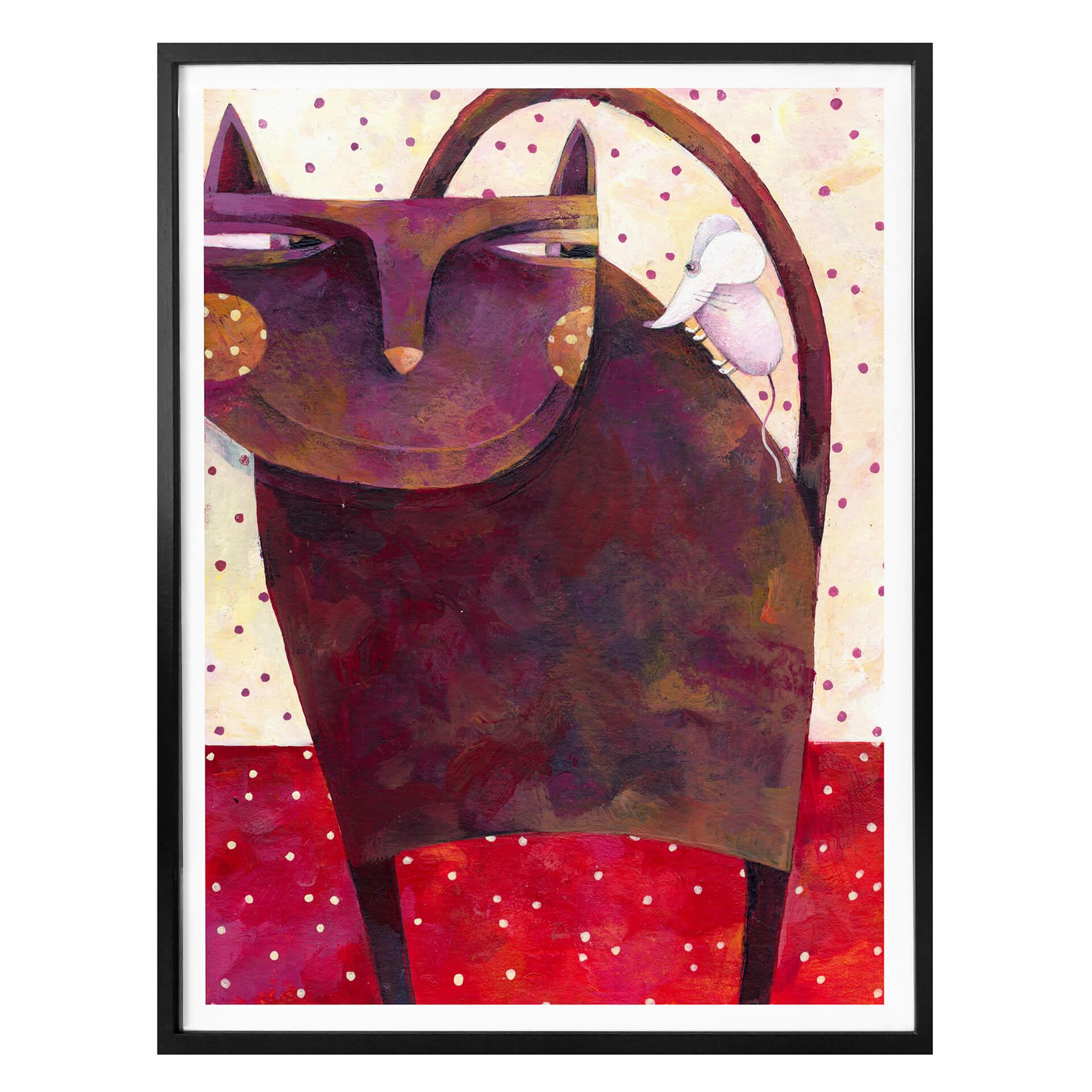 Poster Blanz - Katt och mus