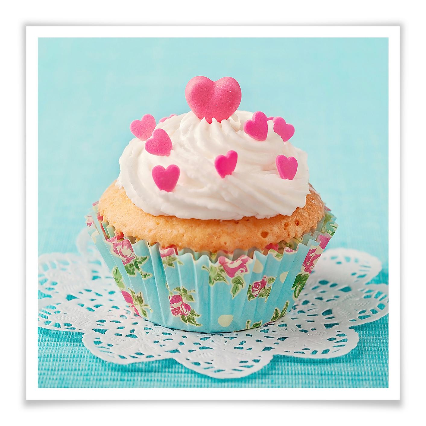 Poster - Hearts on Cupcake