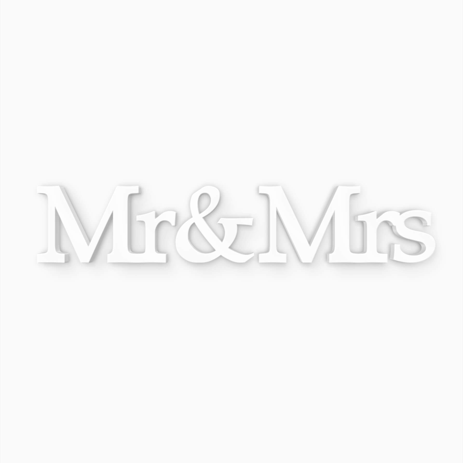 3D Mr & Mrs