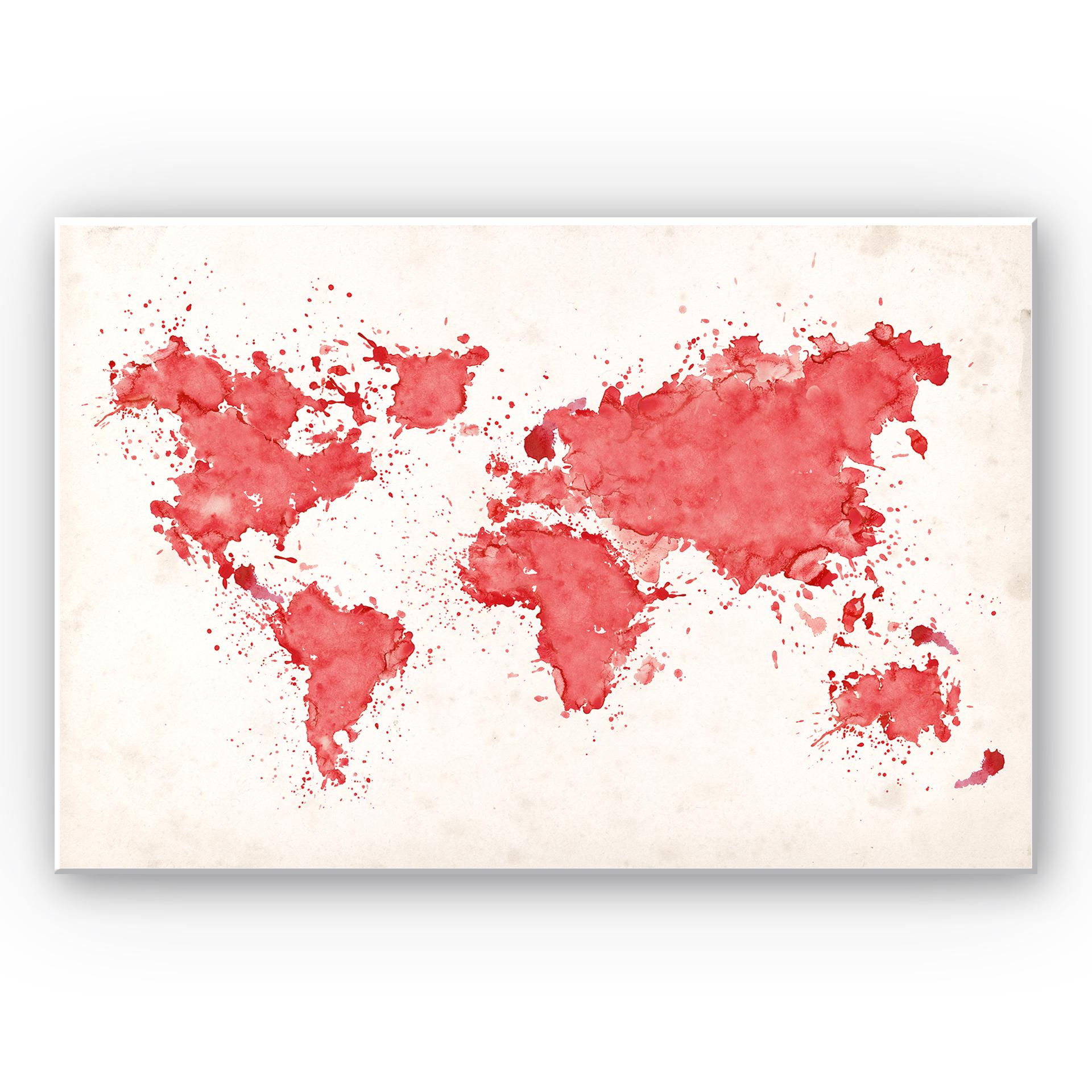 Stampa su Forex - Carta mondiale - acquarello