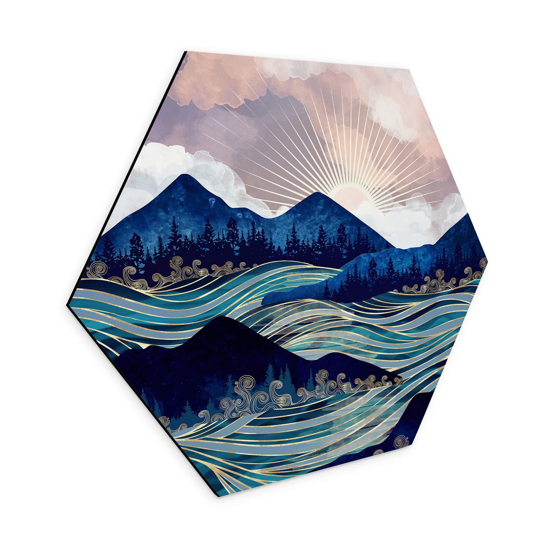 Hexagone - alu-Dibond SpaceFrog Designs - Dérive marine