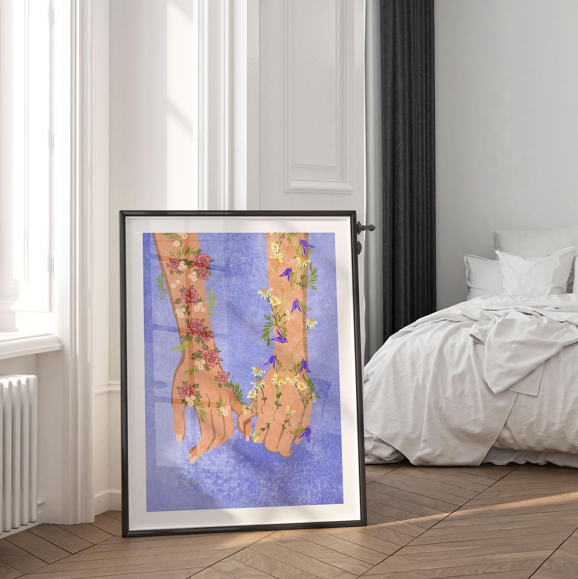 Plakat Blomstrende forbundethed | Feminisme - Oltmanns