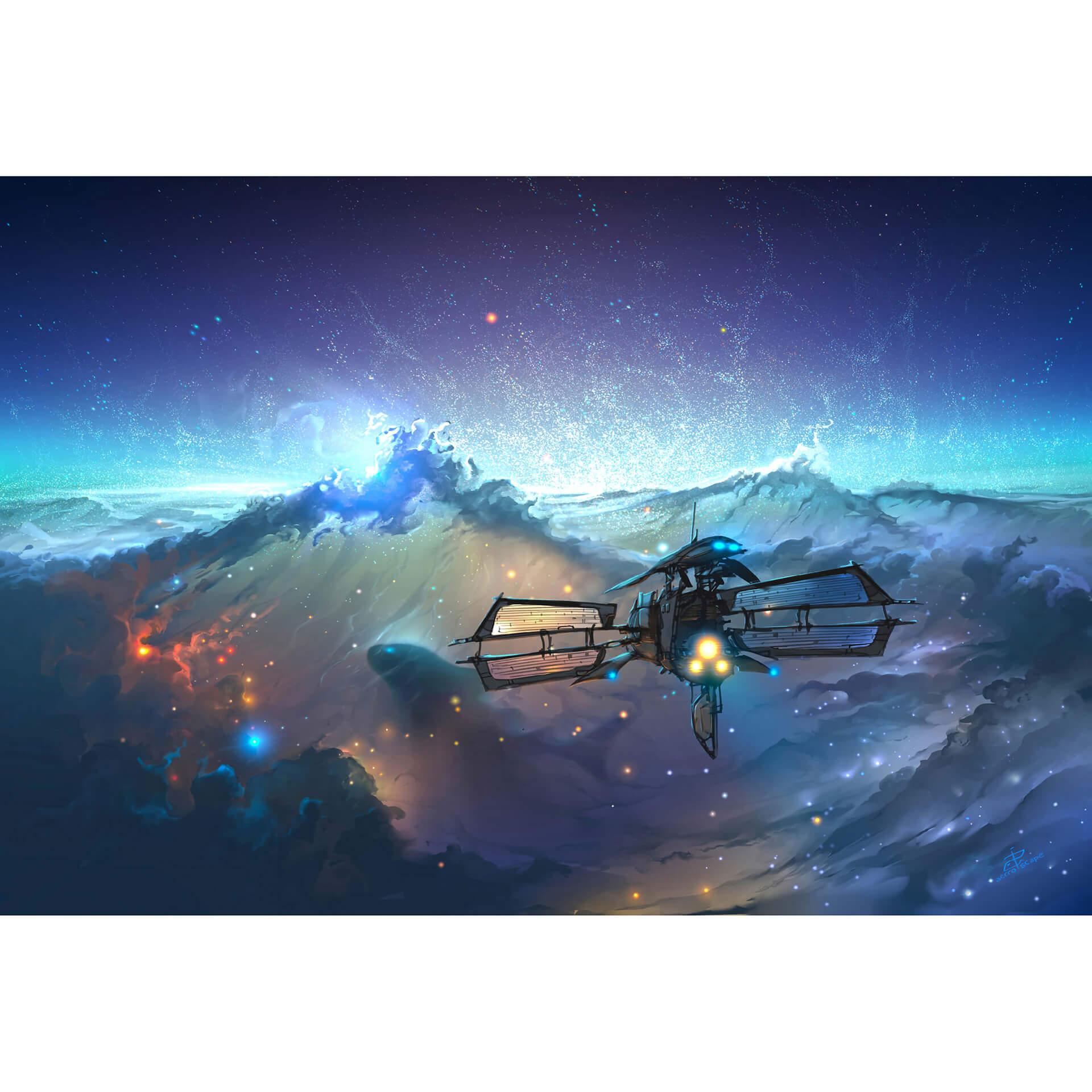 Fotobehang Aerroscape - Space