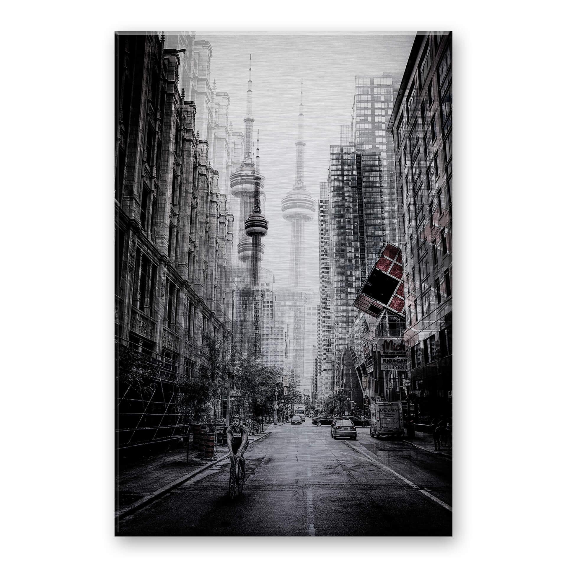 Alu-Dibond met zilvereffect Chiriaco - Streets of Toronto