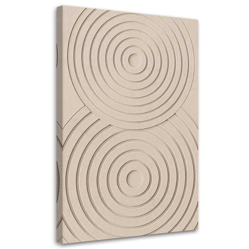 Leinwandbild Sand Kreise