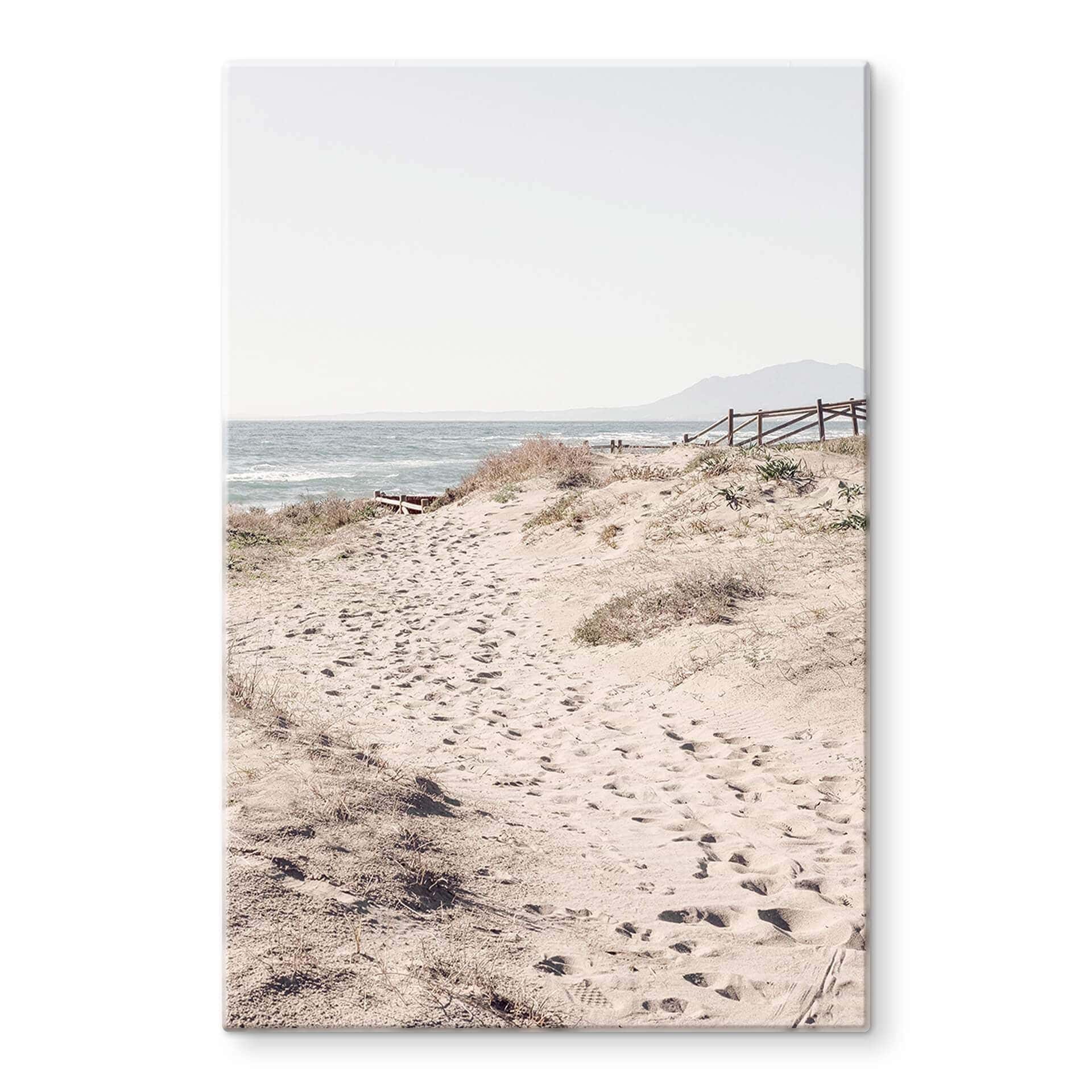 Tableau sur verre 1X Studio - Montée de plage sur les dunes