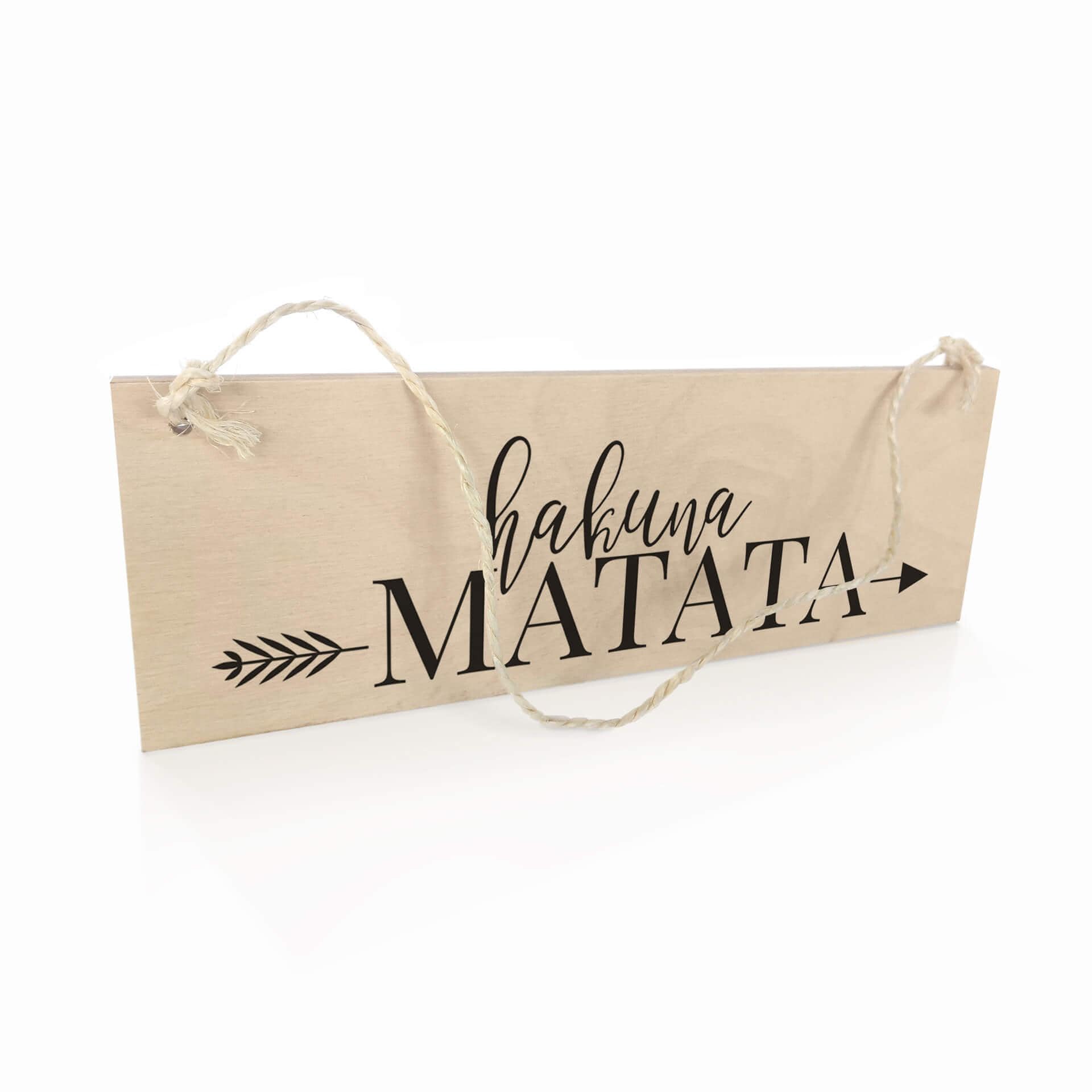 Panneau en bois Hakuna Matata