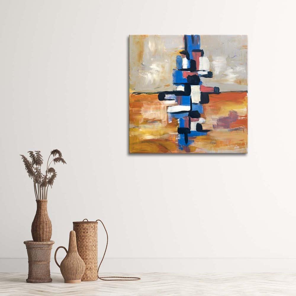 Canvasbillede, Farvet abstrakt