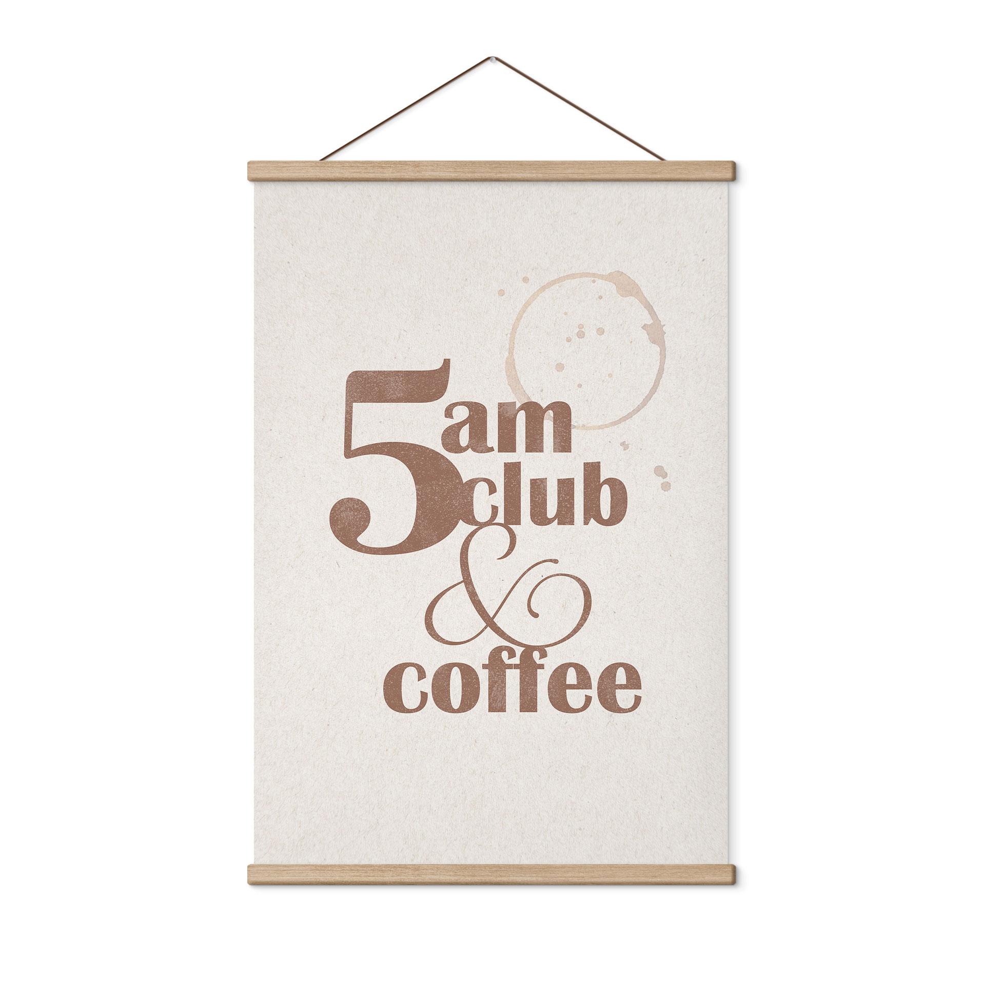 Tekstil plakat 5 på Club & Coffee