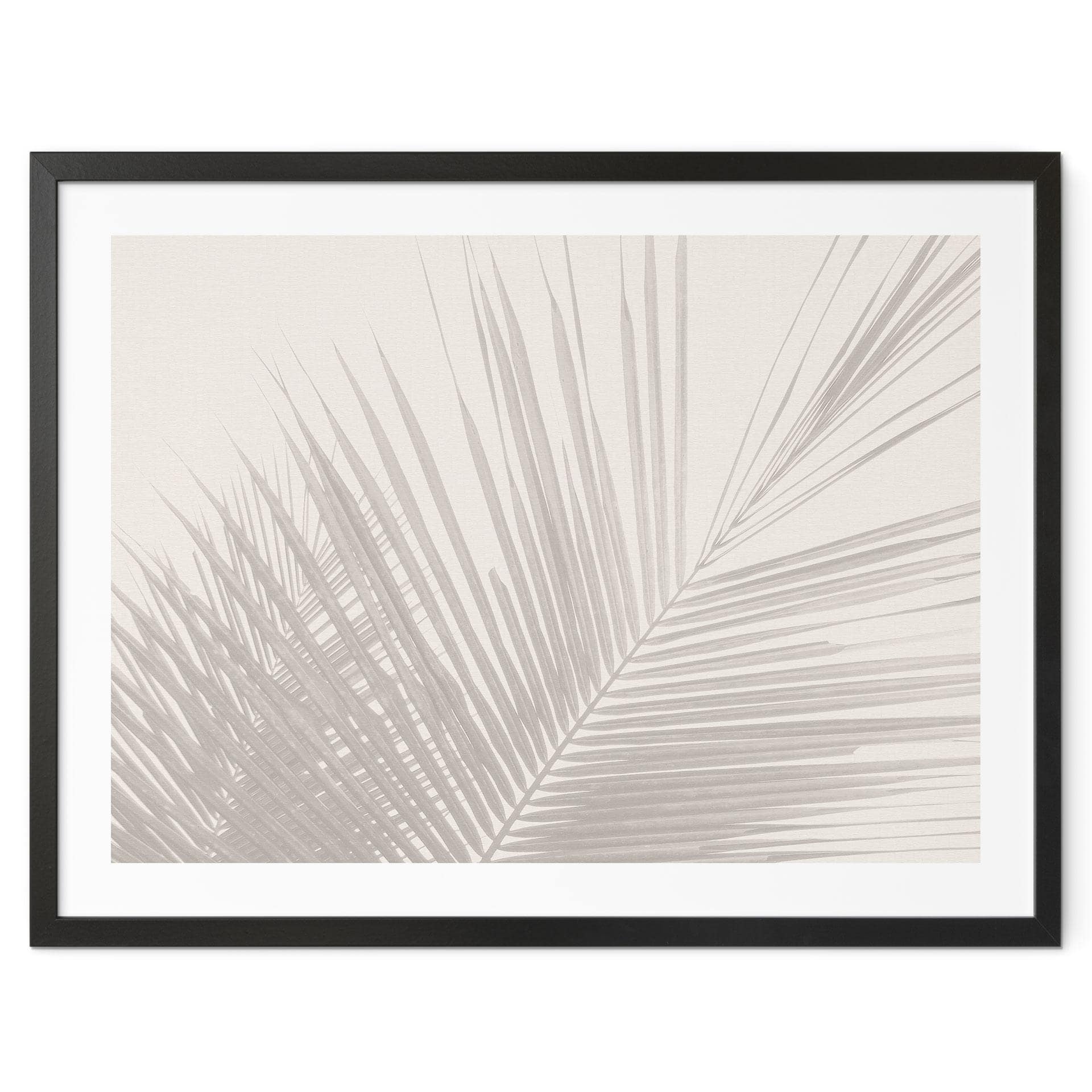 Minimalistisk poster - palmblad i linne - Bloomery Decor