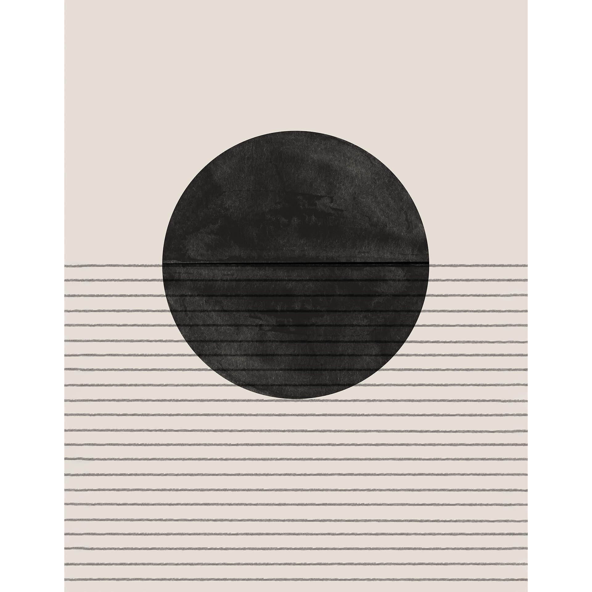 Fotobehang 1X Studio - Zwart Wit Spel Abstract