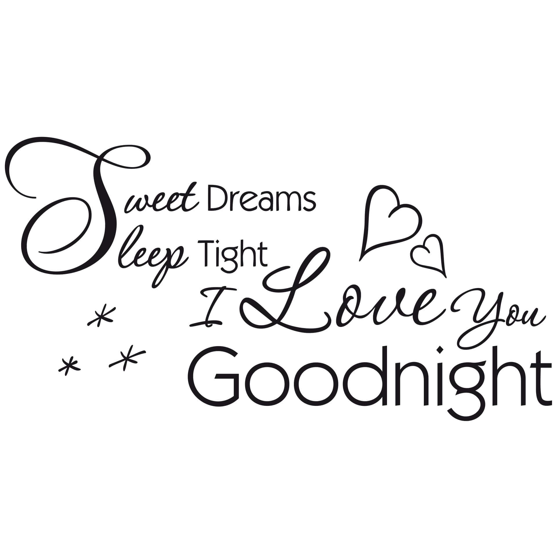 Wandtattoo Sweet dreams, sleep tight...