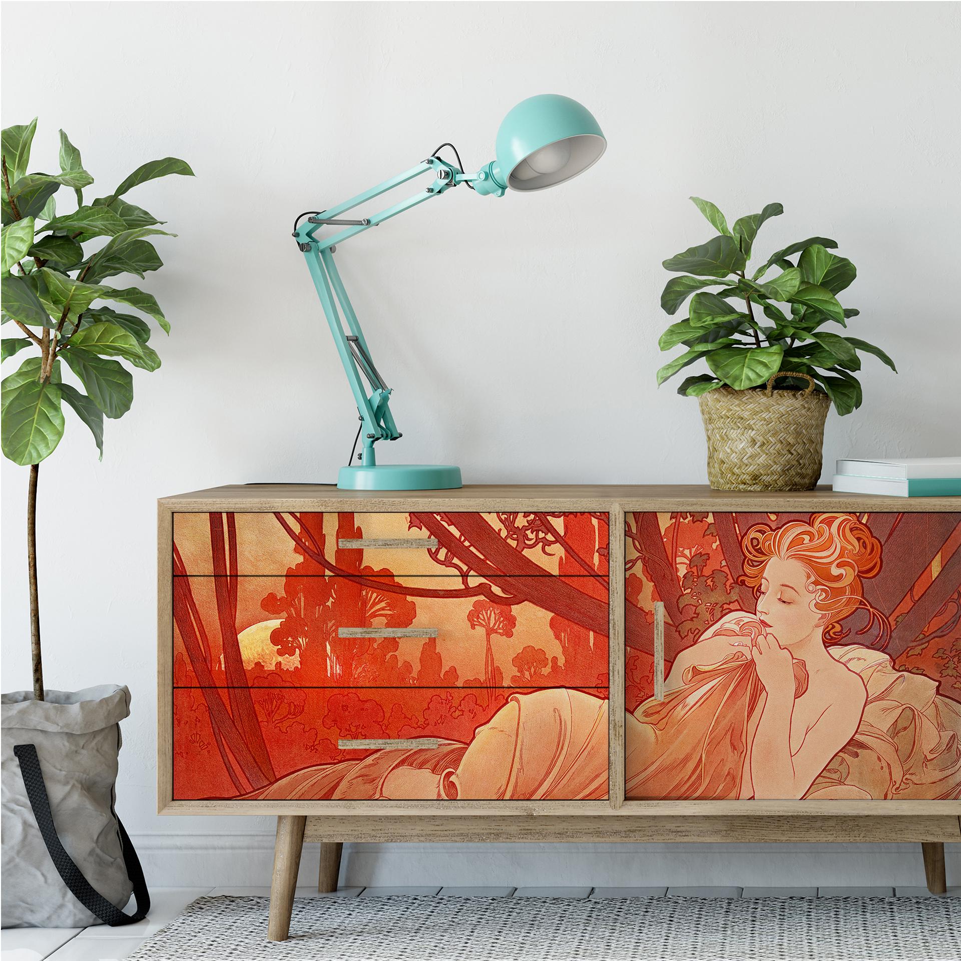 Wallprint Mucha - Abenddämmerung - Panorama