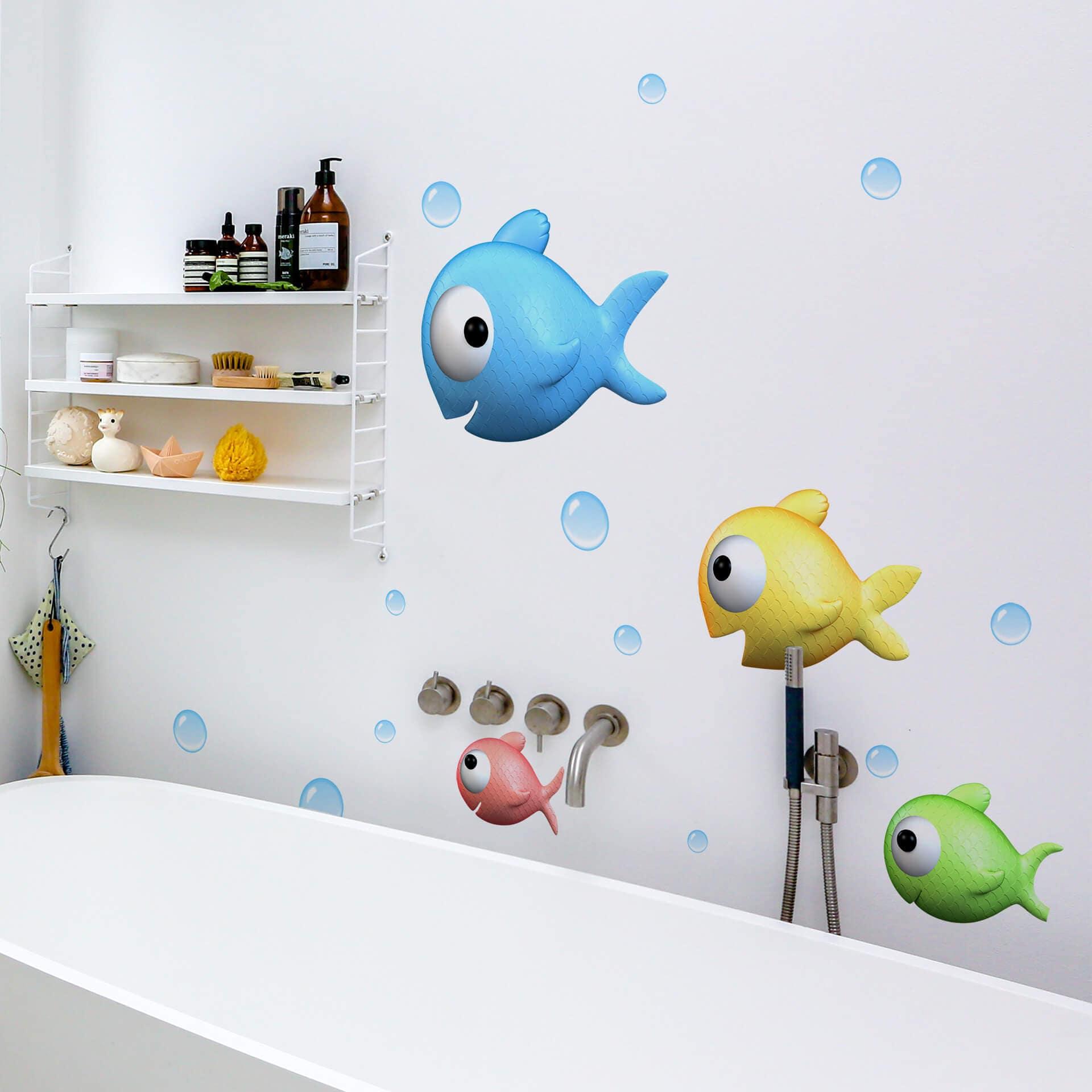 Wallsticker - Agullo - Farverige Fisk