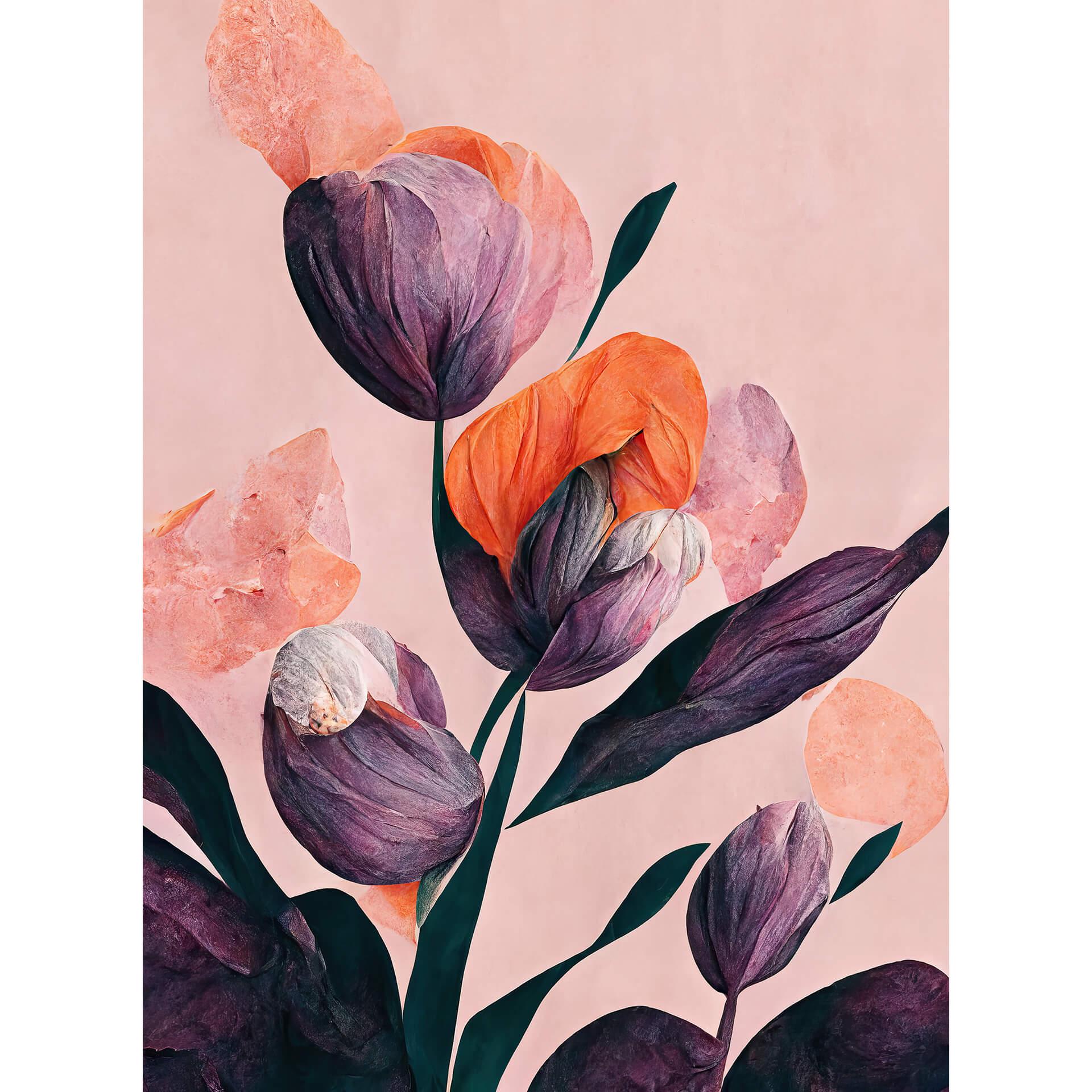Fotobehang Treechild - Lilac Tulips