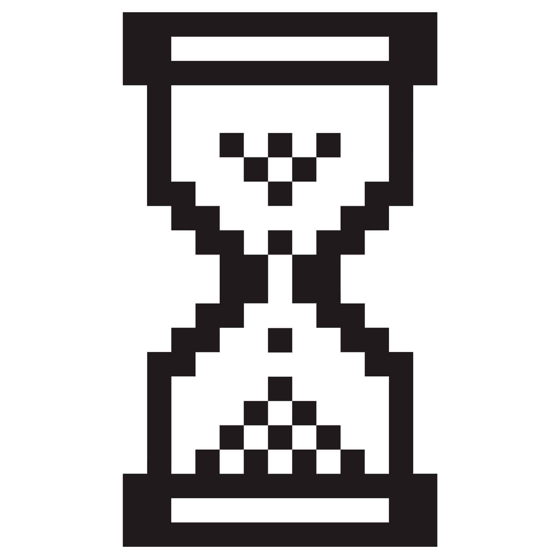Timeglas wallsticker