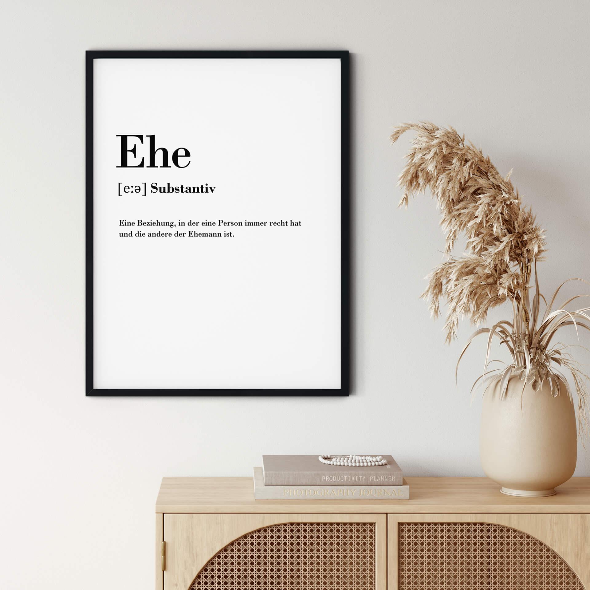 Poster Grammatik - Ehe