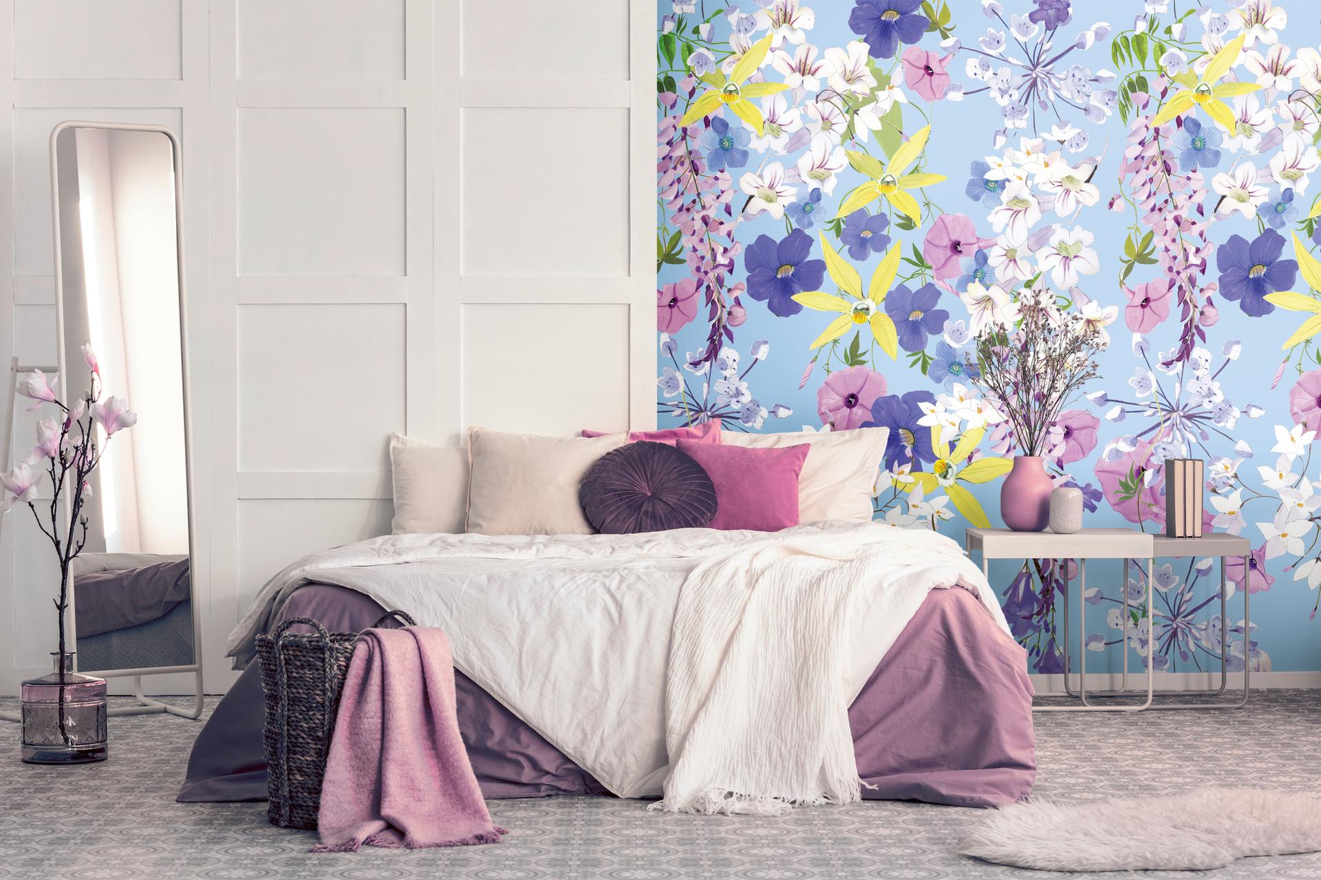 behang bloemmotieven - vliesbehang bloemen planten Livingwalls - mat en glad