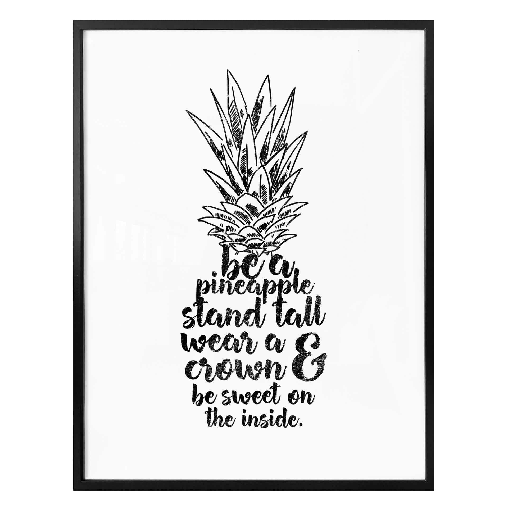 Plakat - Be a pineapple