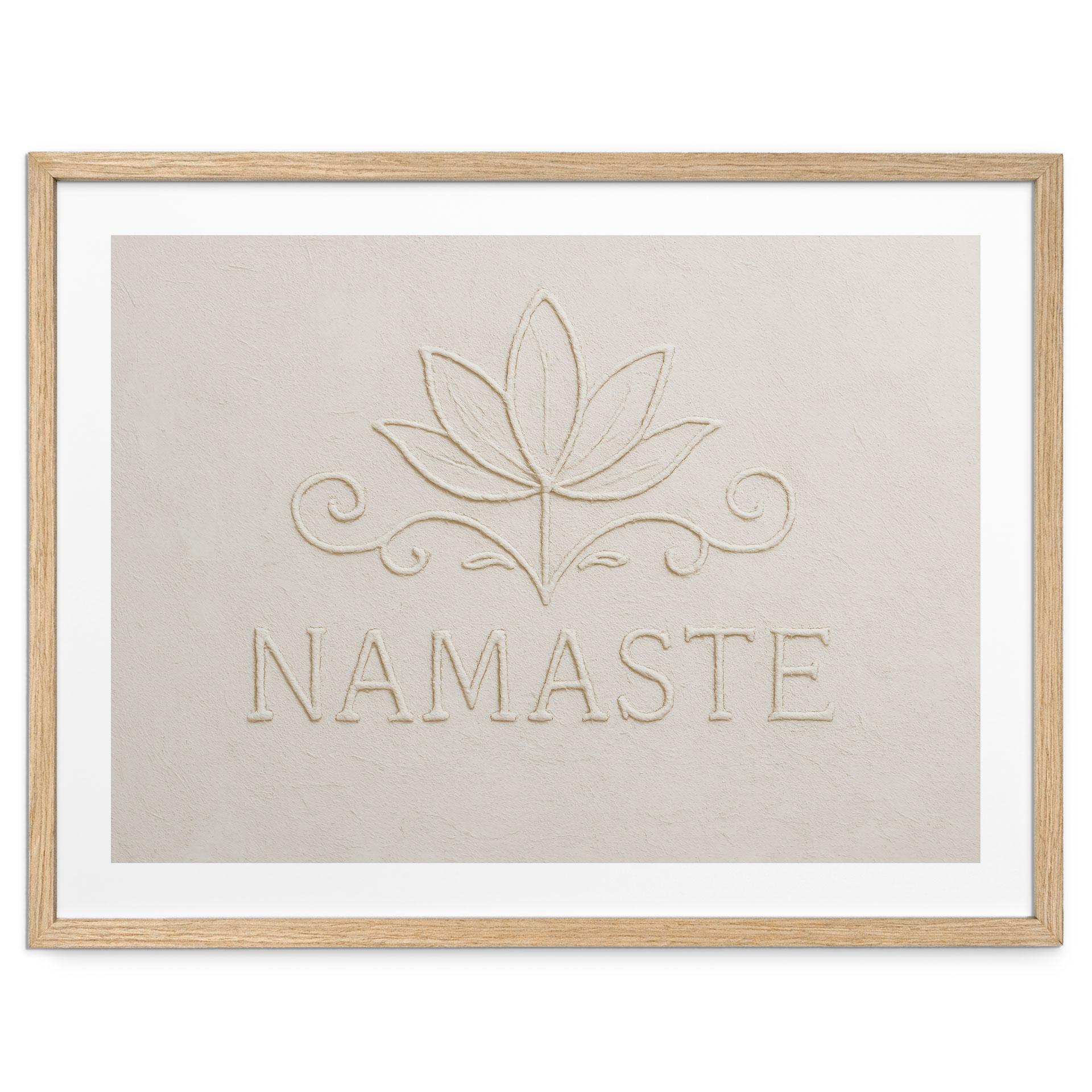 Plakat Namaste med lotus - Treechild