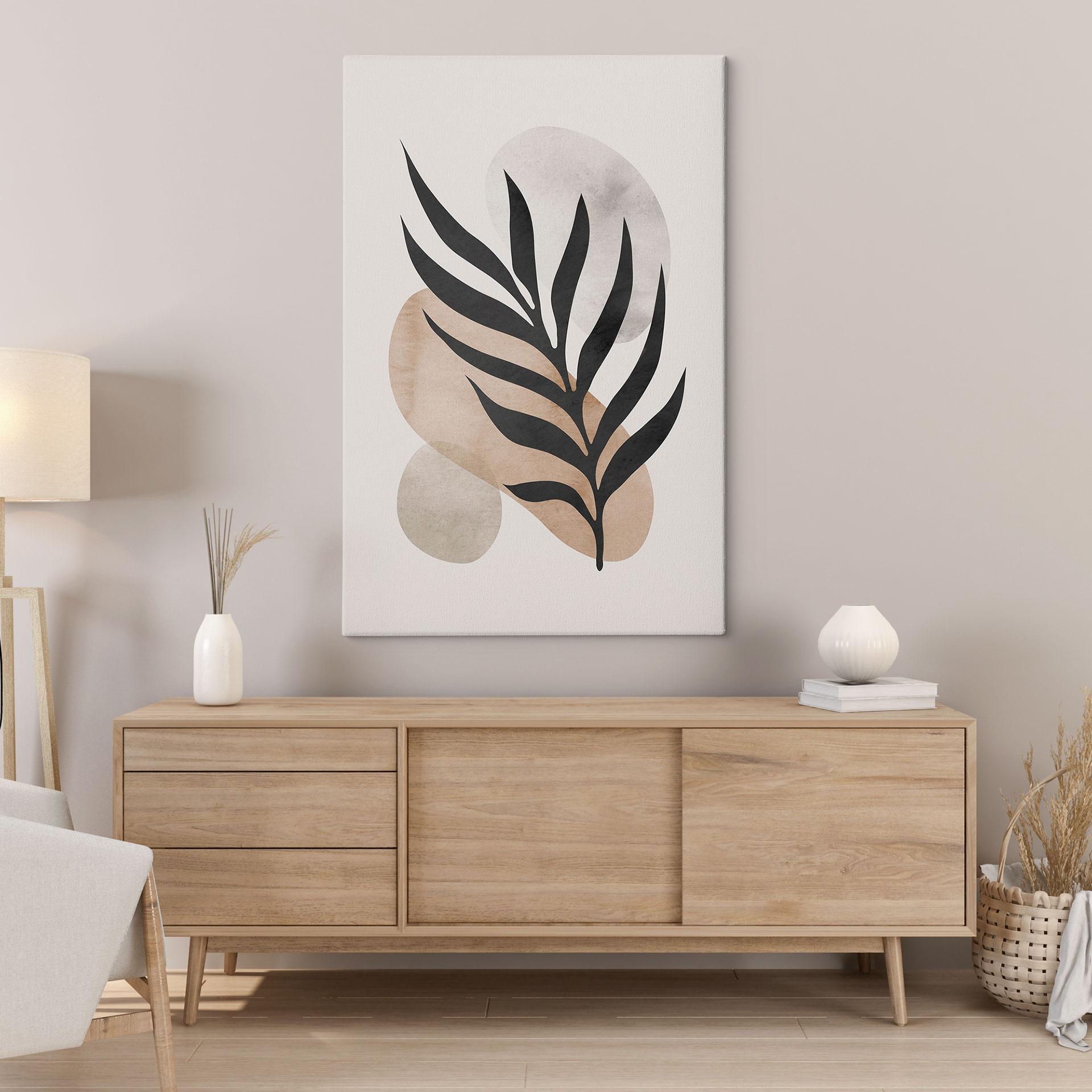 Canvasbillede Botanisk silhuet med kunstnerisk geometri - Costa