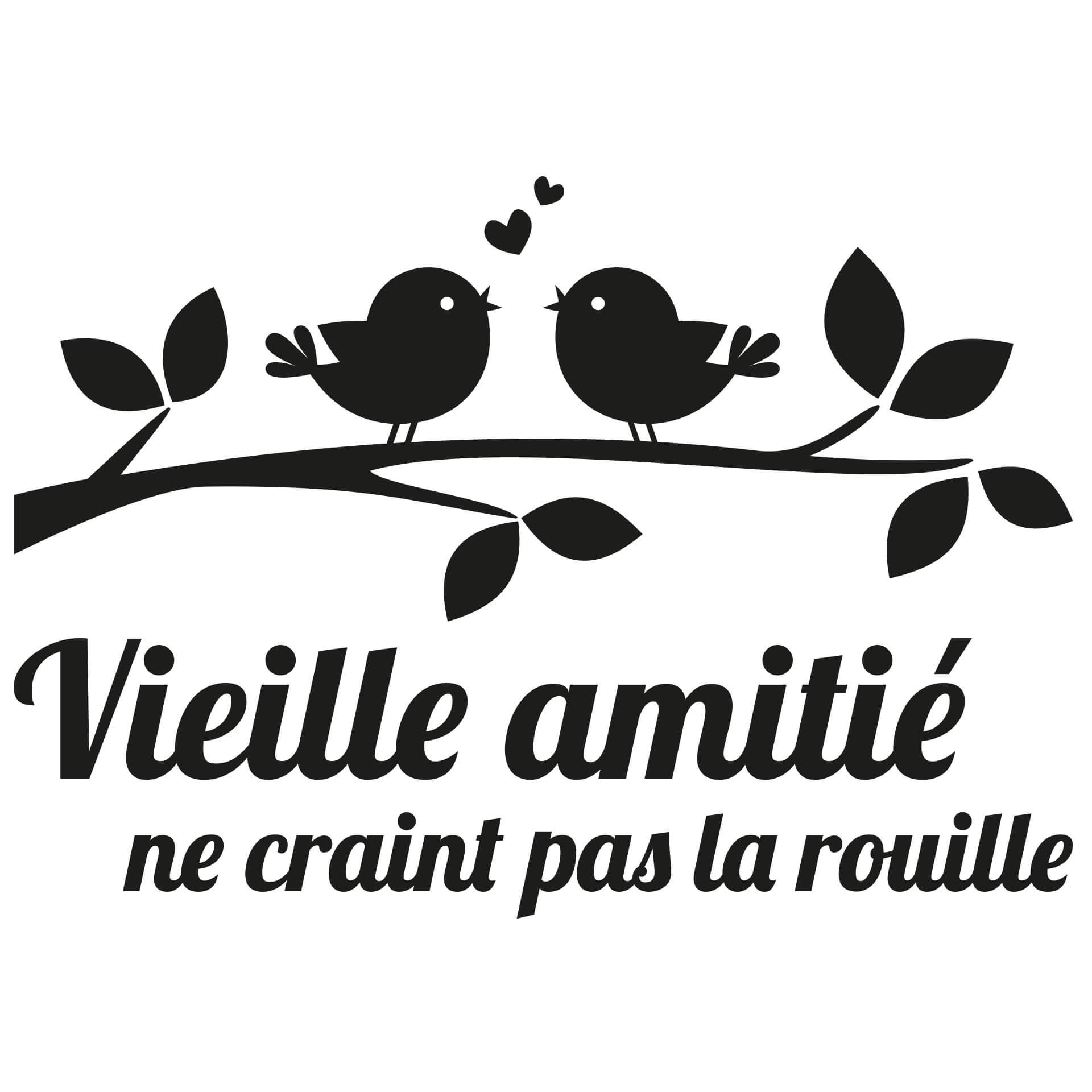 Adesivo murale - Vieille amitié ne craint pas la rouille