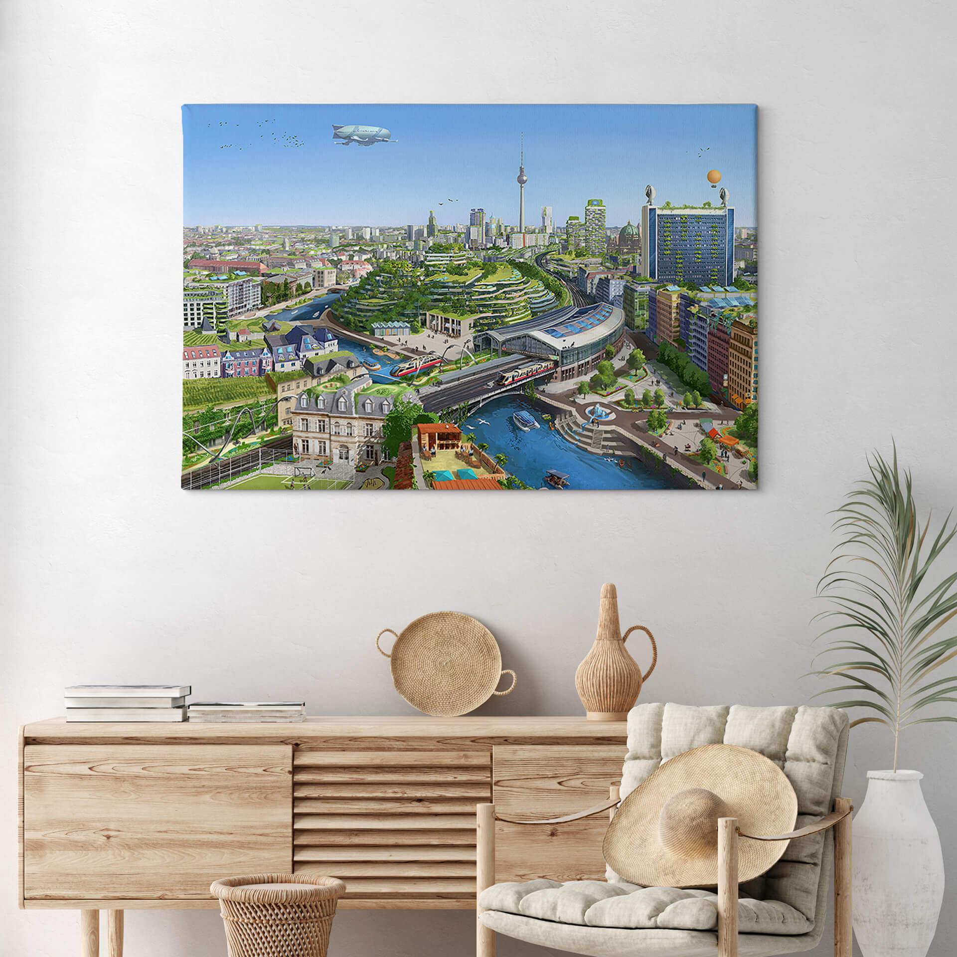Obraz na płótnie aeroscape - Berlin Solarpunk