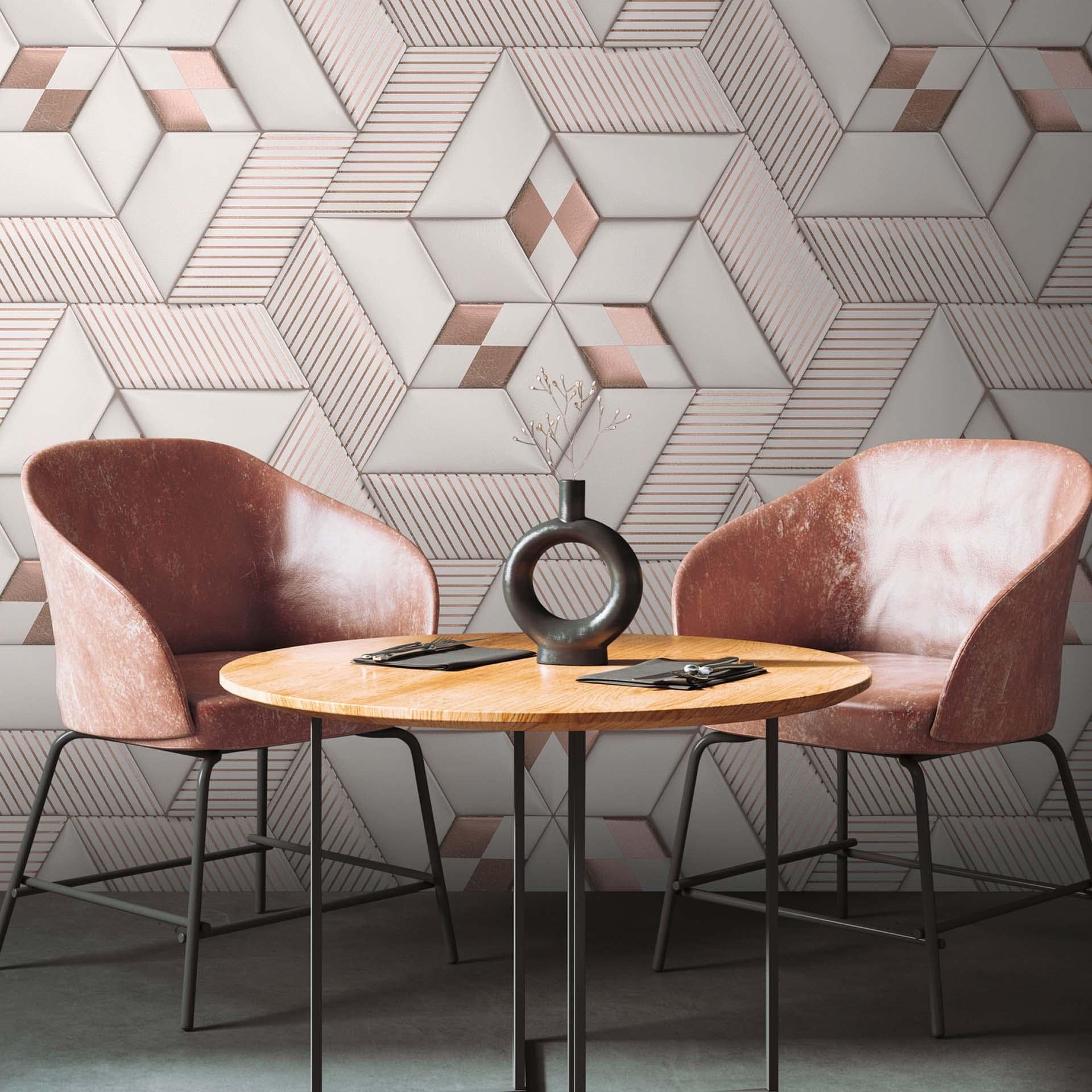 3D behang wit modern fotobehang ontwerp vliesbehang voor woonkamer, slaapkamer