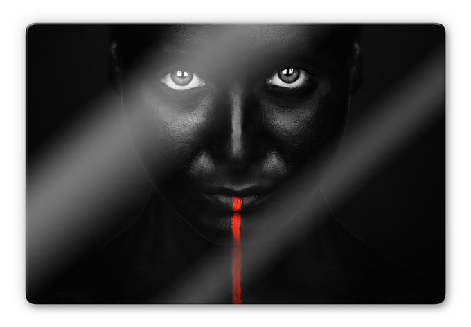 Glasschilderij Petkov – Red Stripe