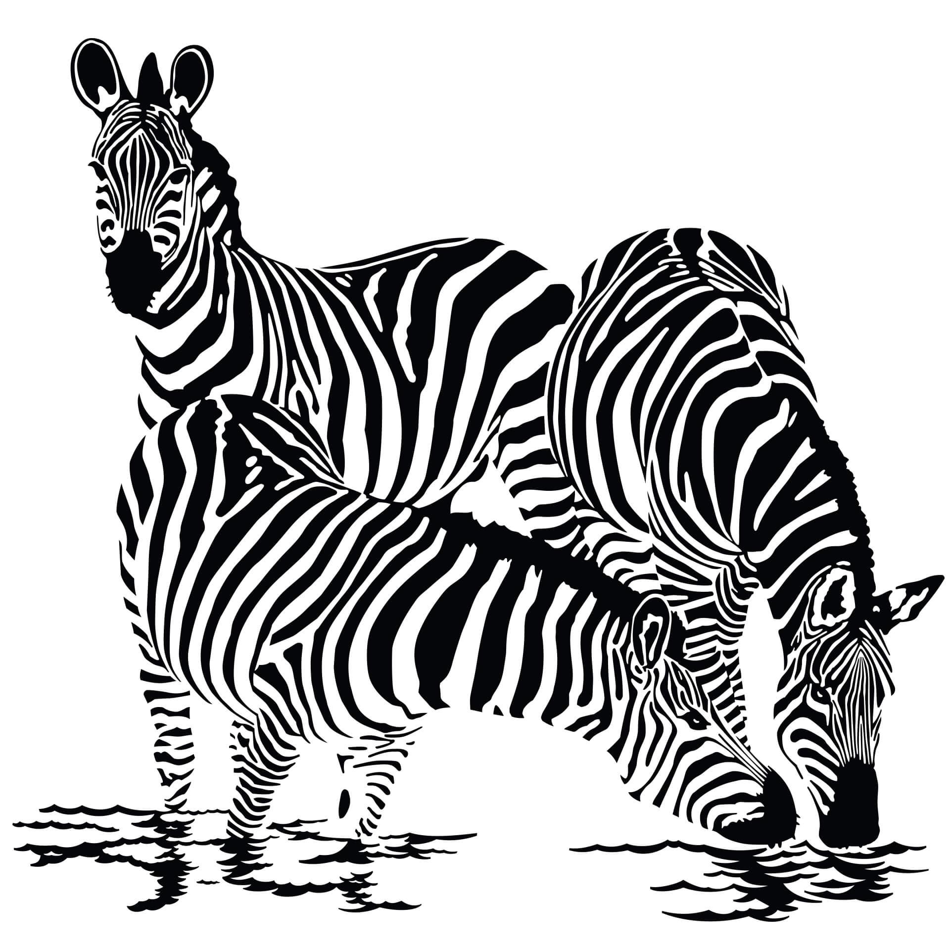 Wandtattoo Zebras 2