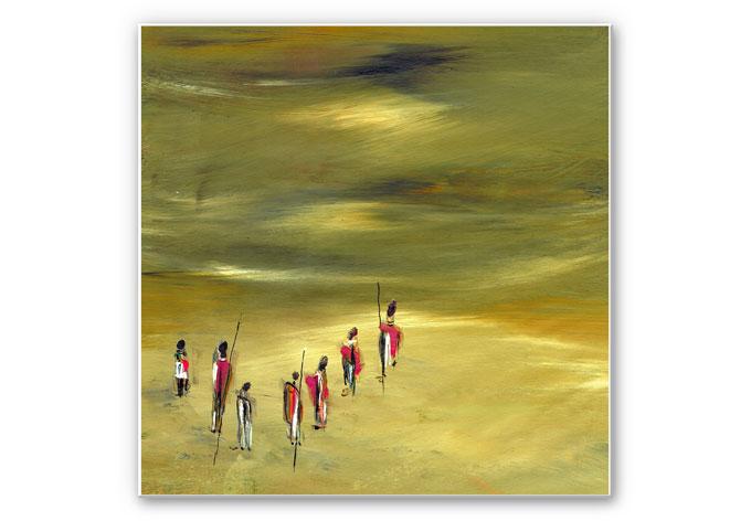 Wandbild Niksic - Die Wanderer