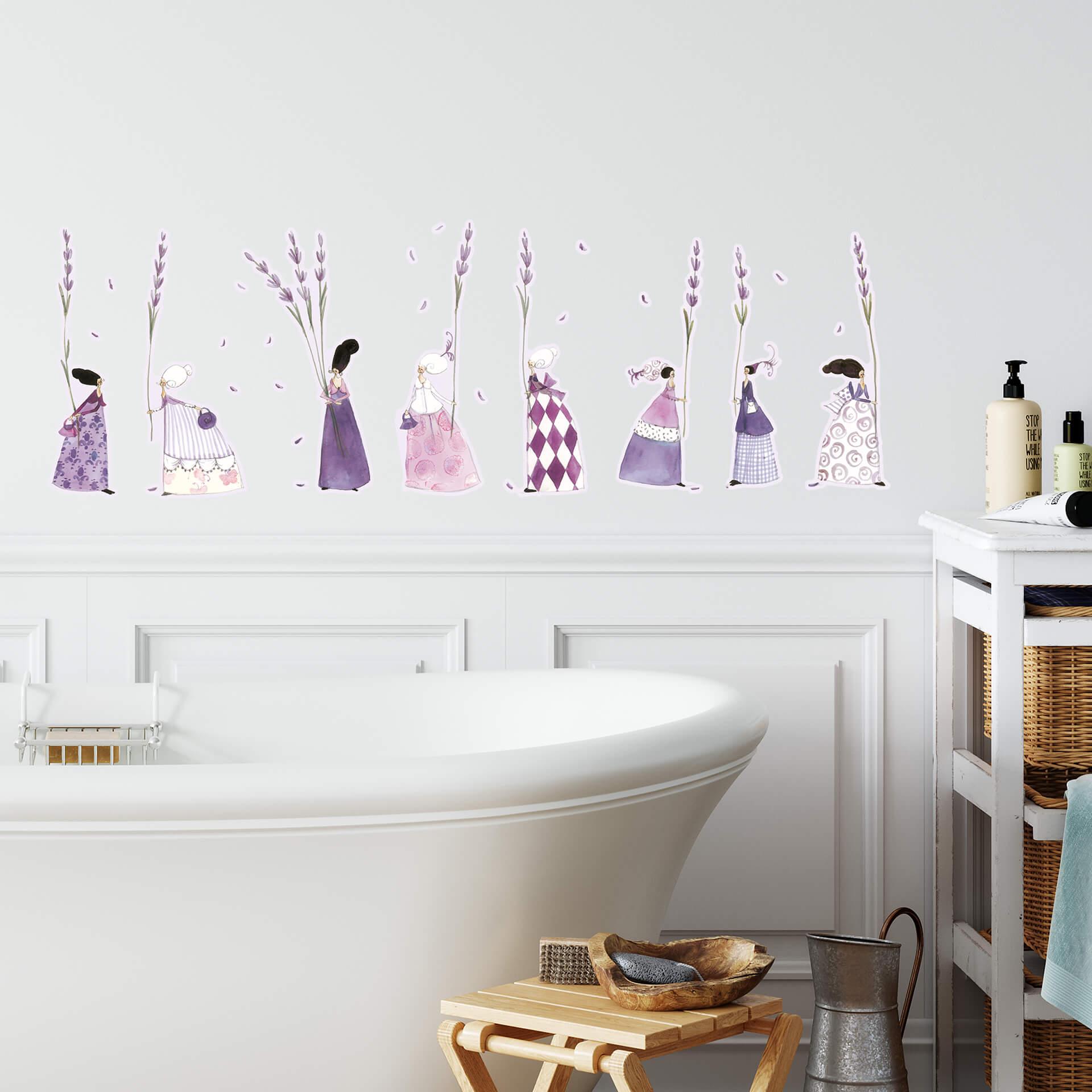 Leffler Wallsticker - Lavendelkvinder 2
