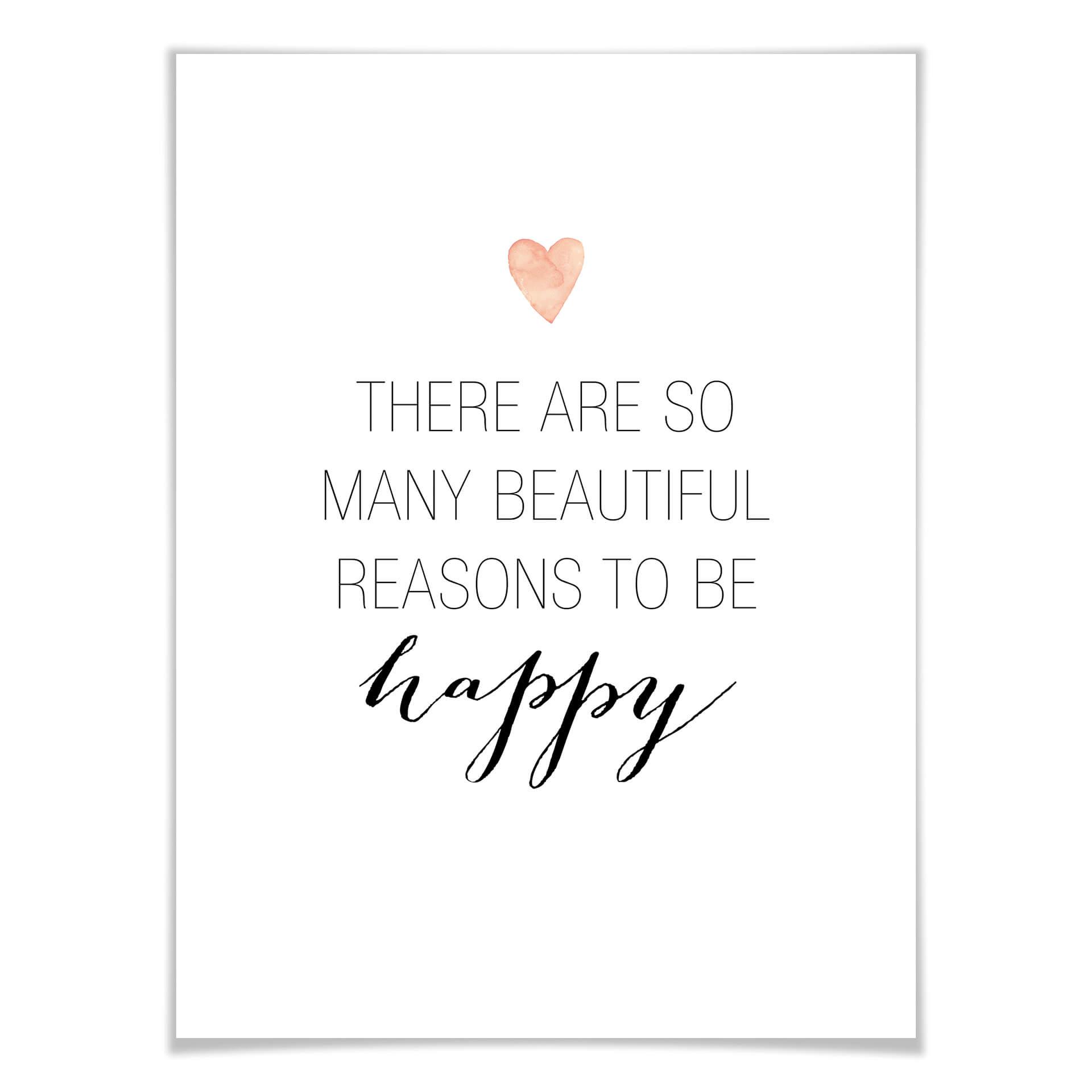 Plakat - Confetti & Cream - Many reasons to be happy