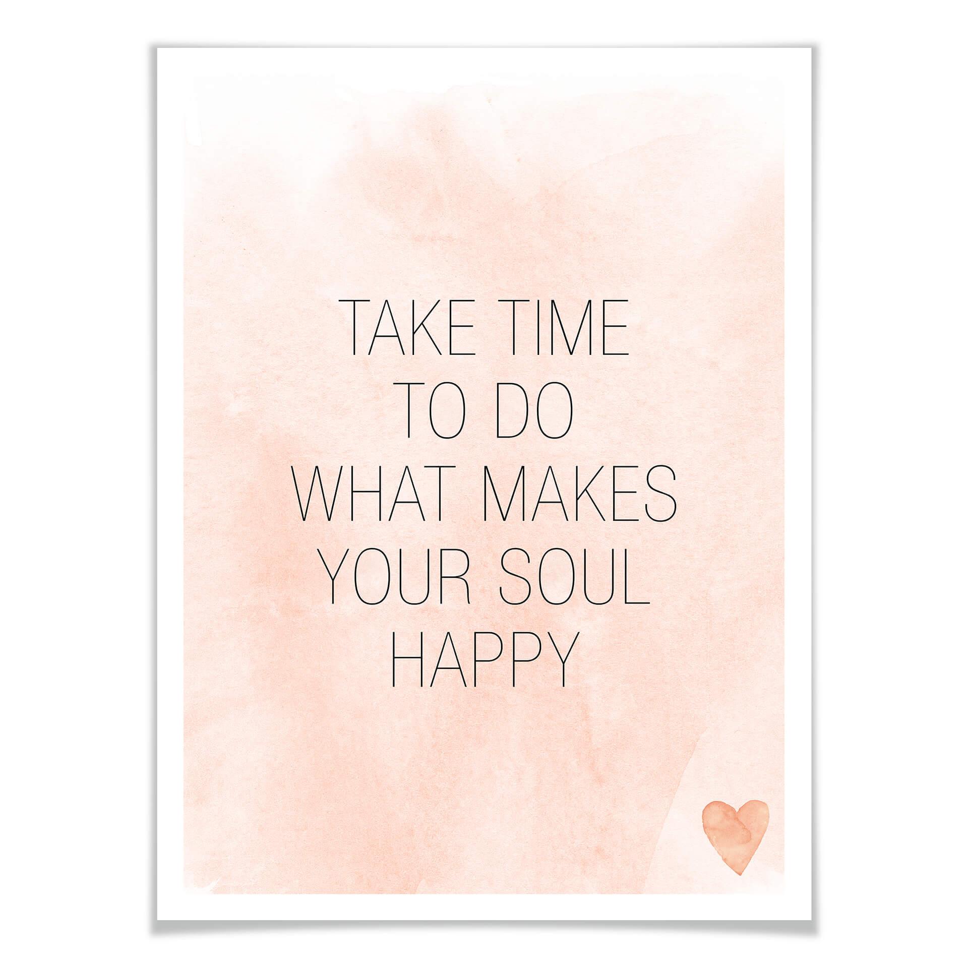Plakat - Confetti & Cream - Take Time