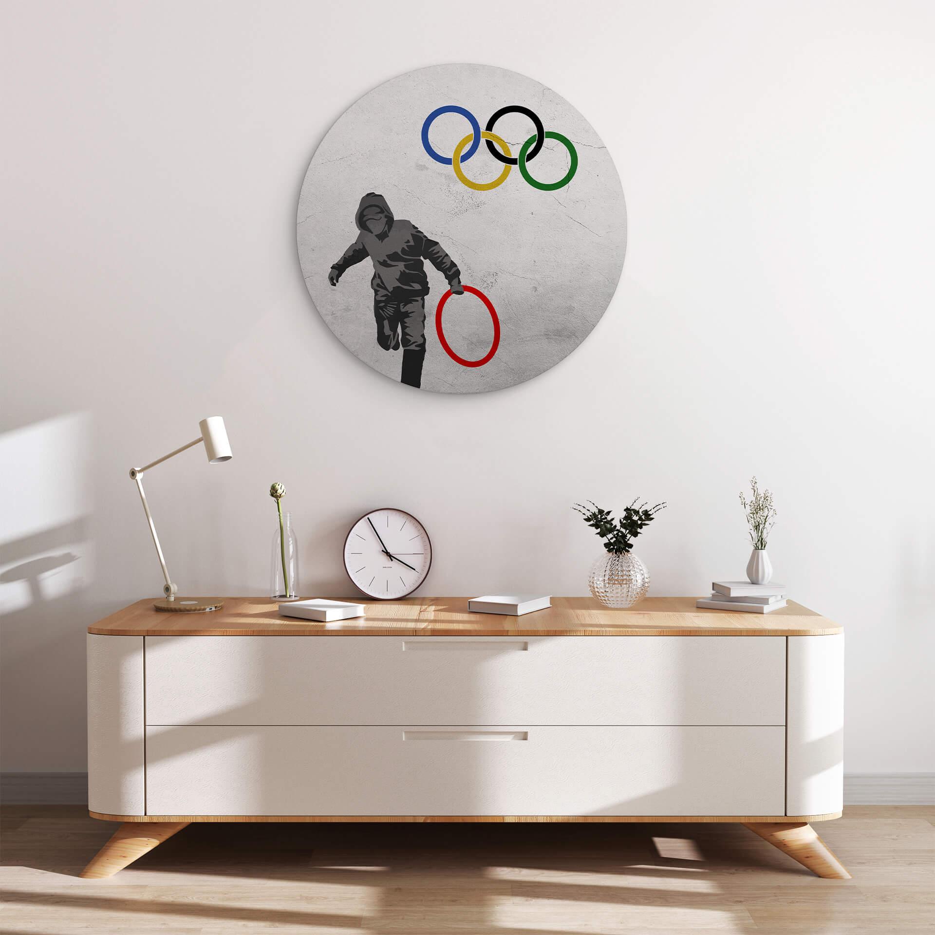 Wandcirkel Banksy - Olympics