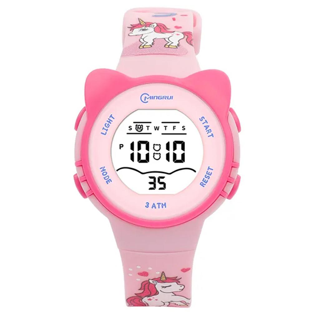Sport Armbanduhr | Digitale Uhr für Kinder und Jugendliche | Rosa Einhorn