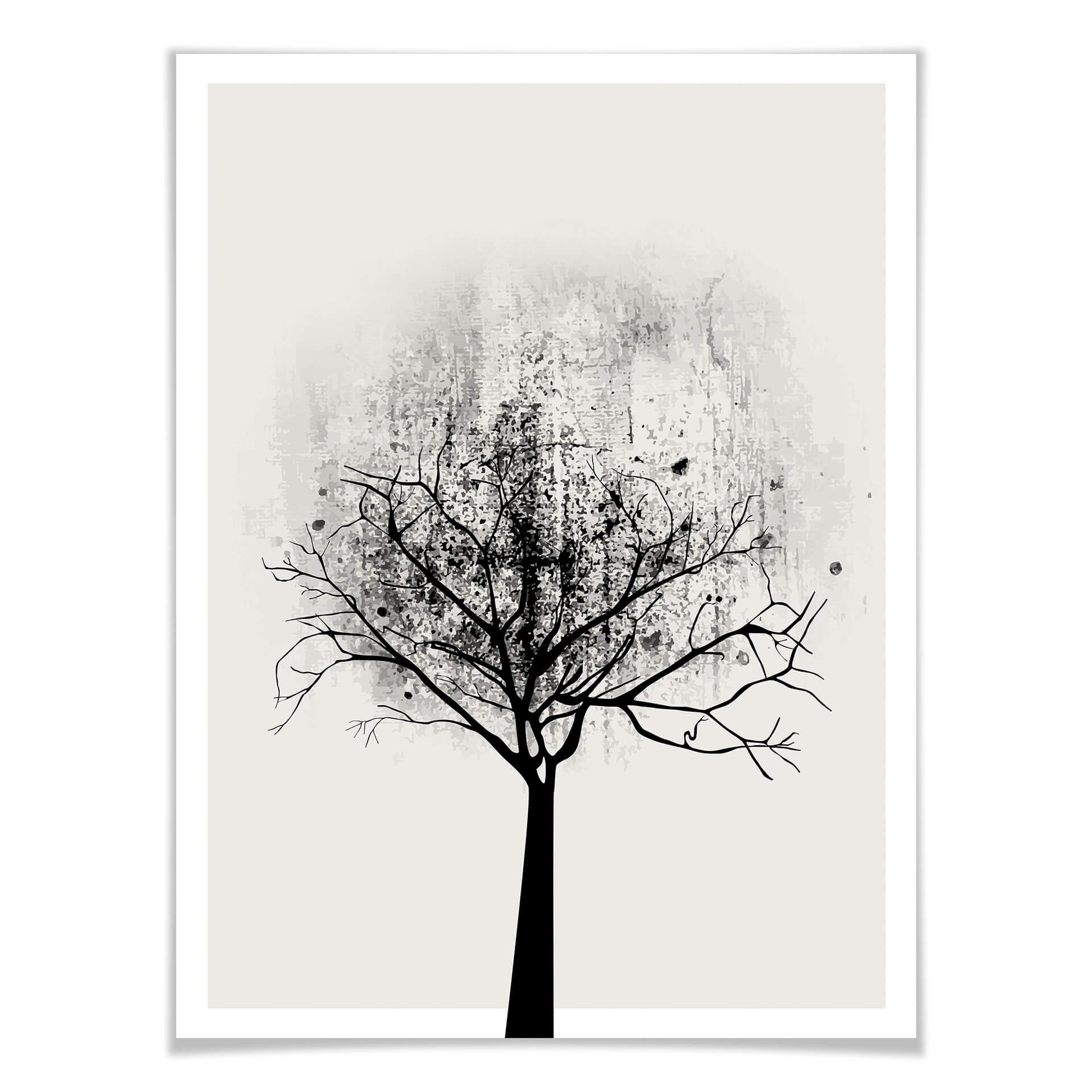 Póster Kubistika - Estudio del árbol 04