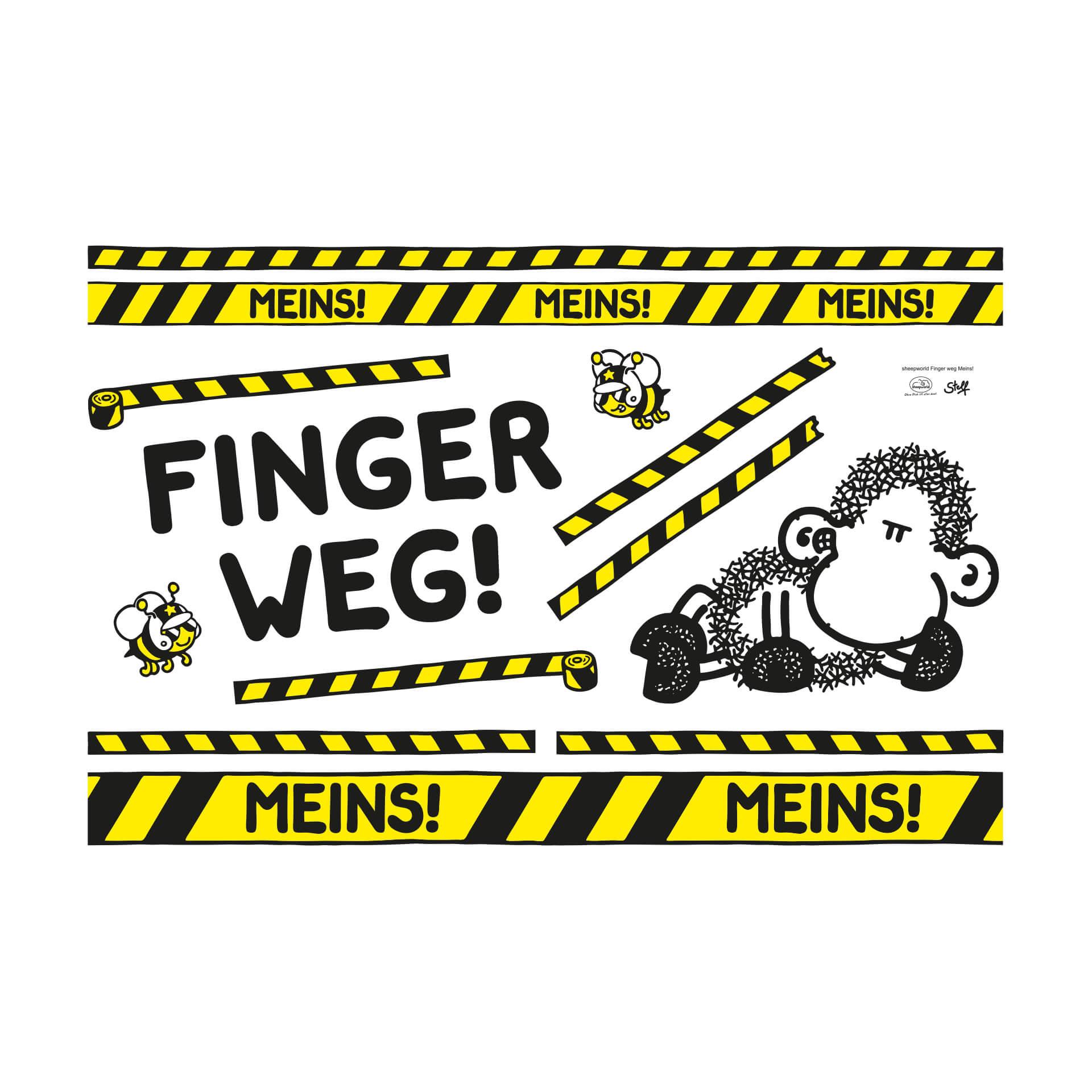 Wandtattoo Sheepworld Finger Weg! Meins!