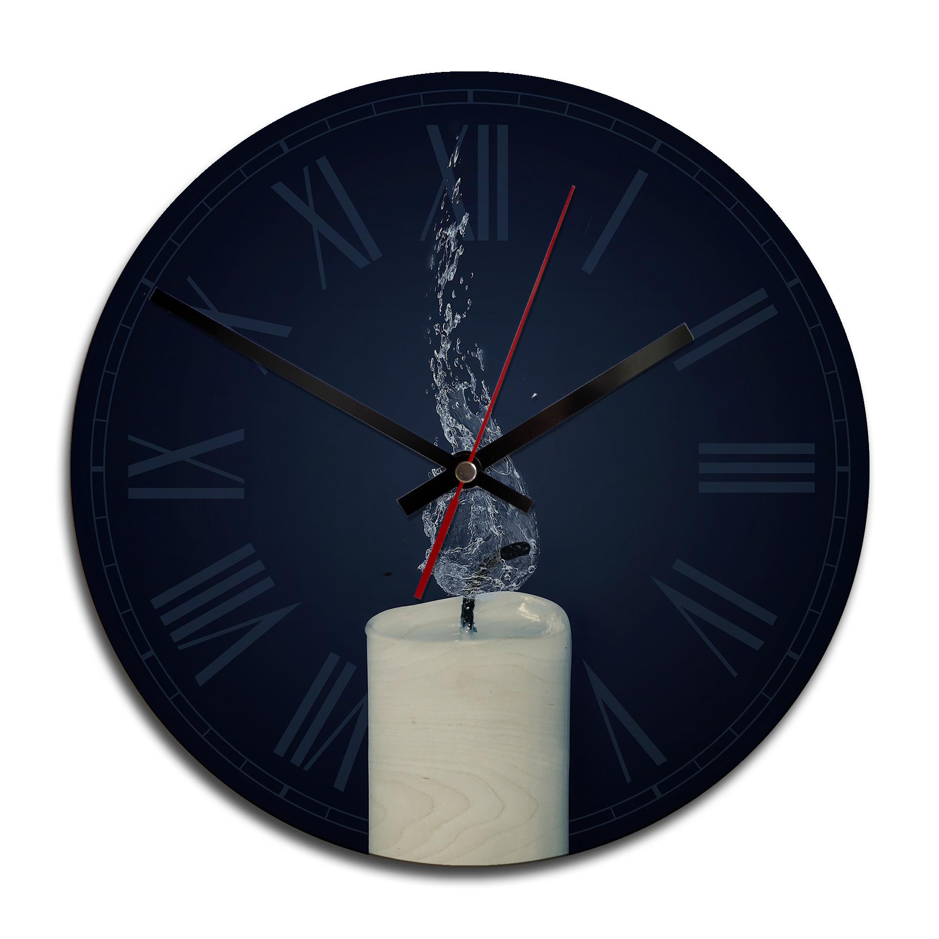 Horloge murale en bois - S'éteindre
