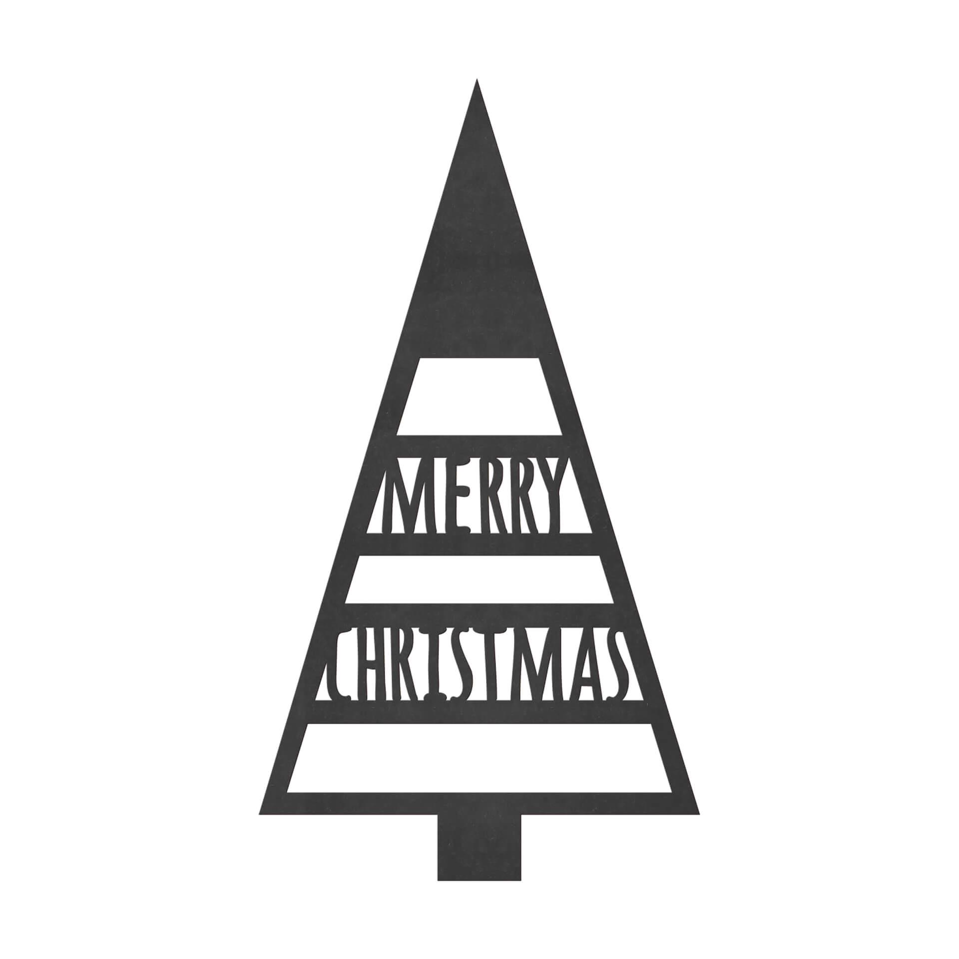 Decoración en madera - Árbol de Navidad Feliz Navidad - MDF