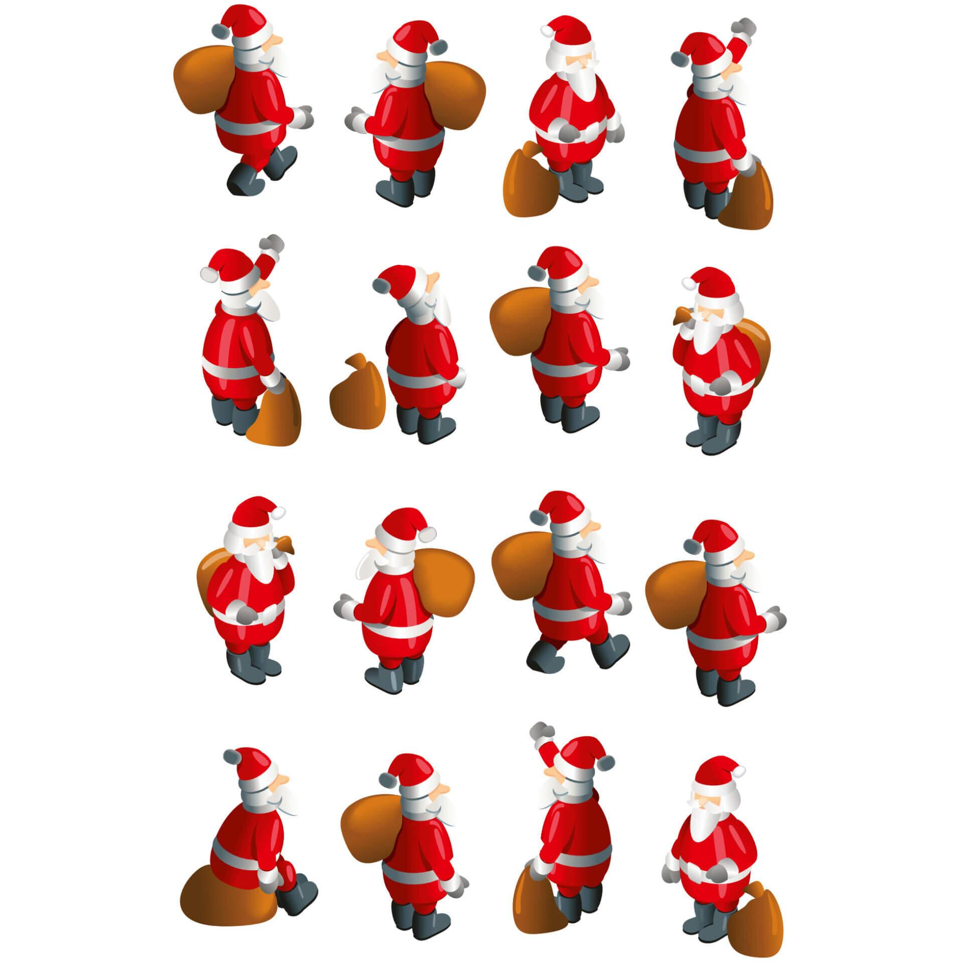 Adesivo murale - Pacchetto "Babbi Natale"