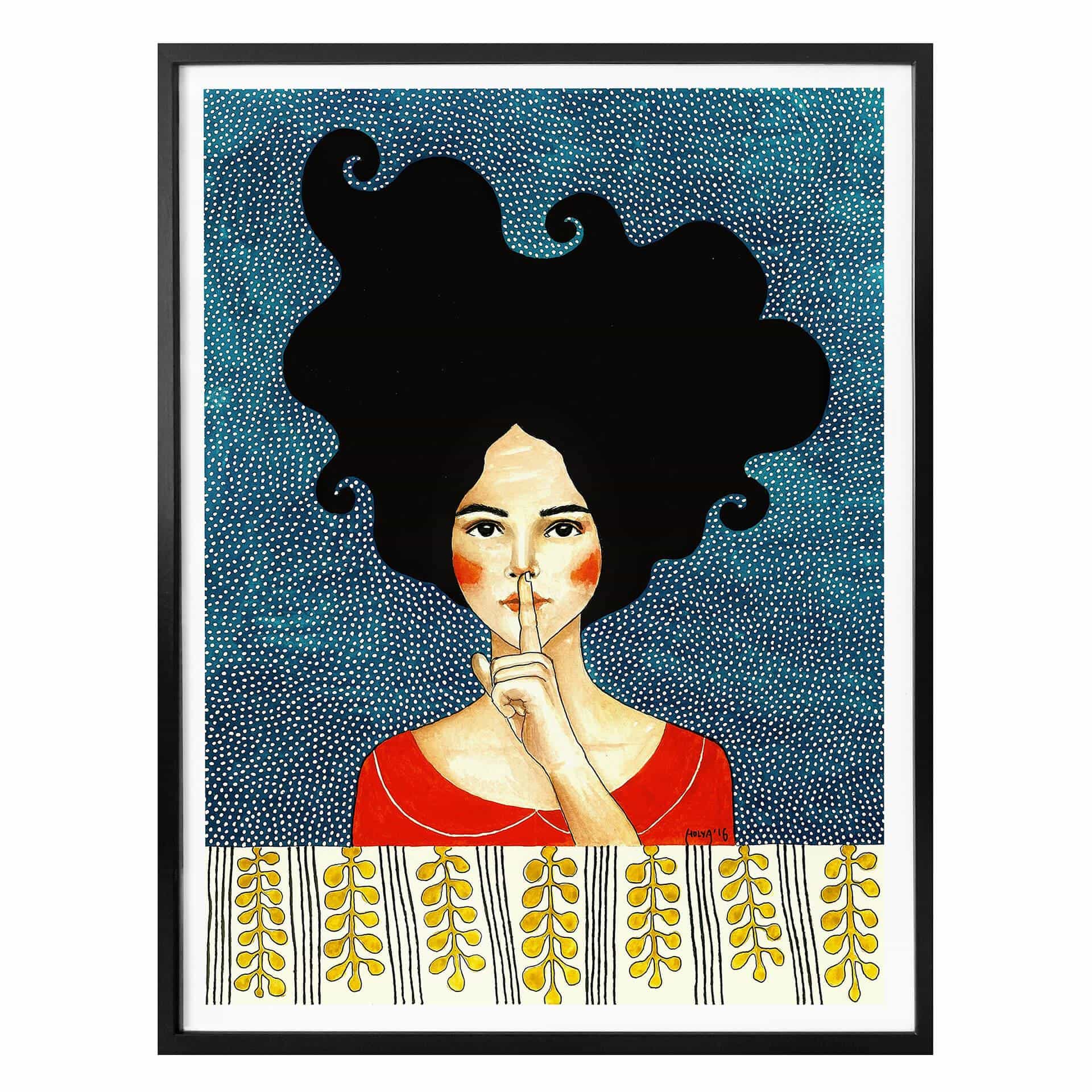 Póster Hülya - Silencio