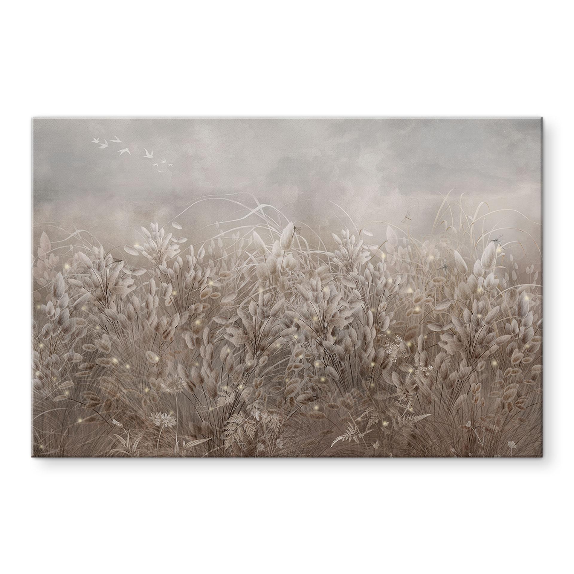 Acrylglas Pampasgras en grassen in beige - Ms Tiff